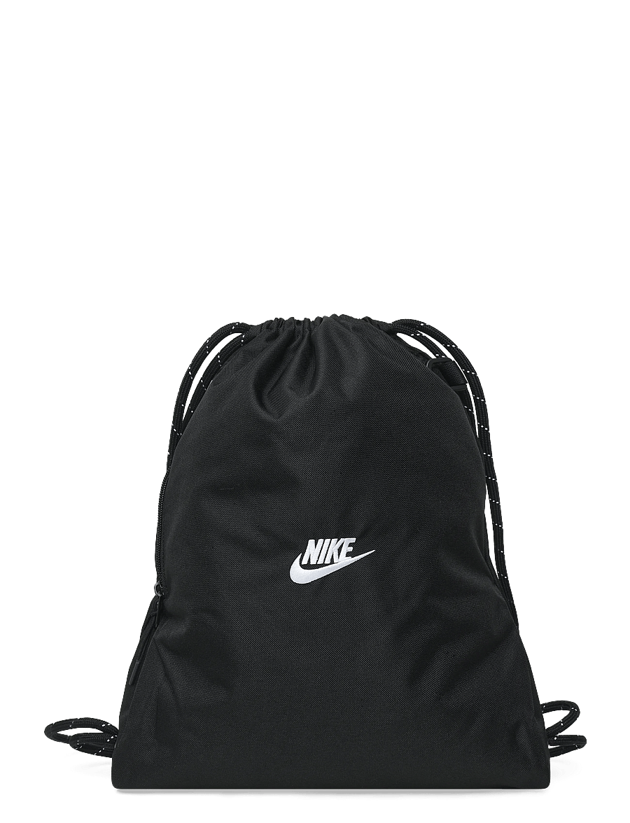 Nike - NK HERITAGE DRAWSTRING 2.0 - sport backpacks - black/black/white - 0