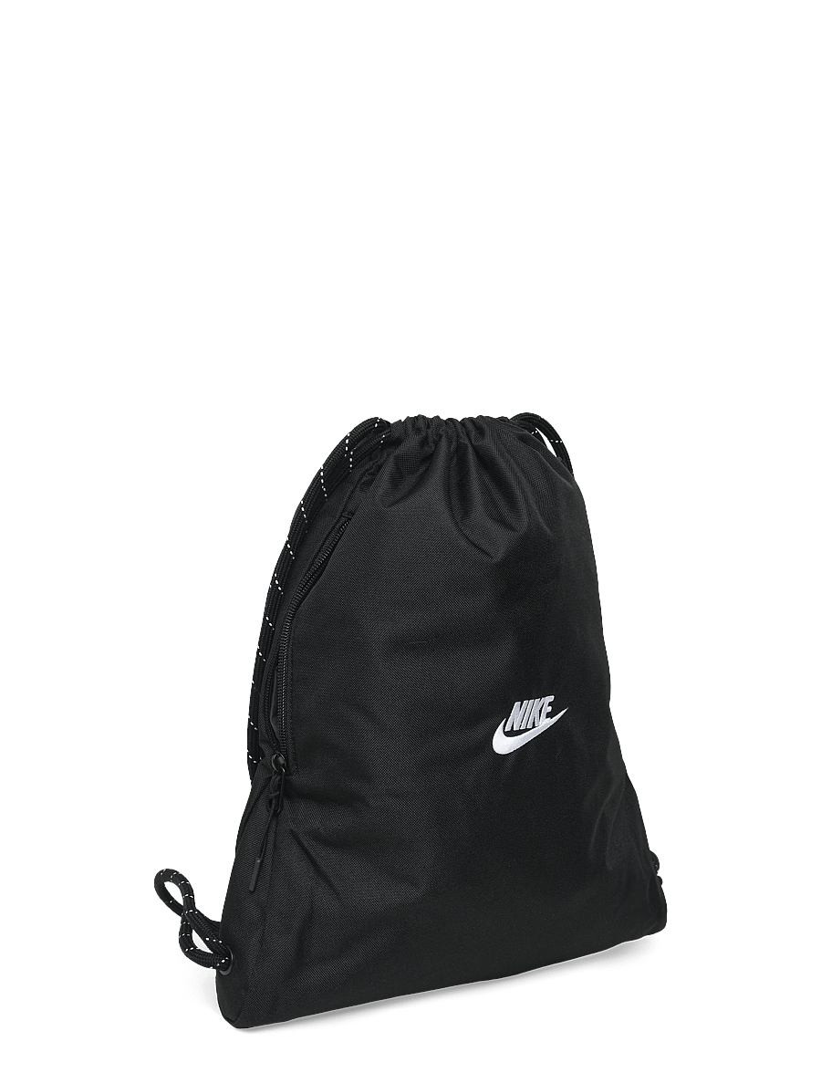 Nike - NK HERITAGE DRAWSTRING 2.0 - sport backpacks - black/black/white - 2