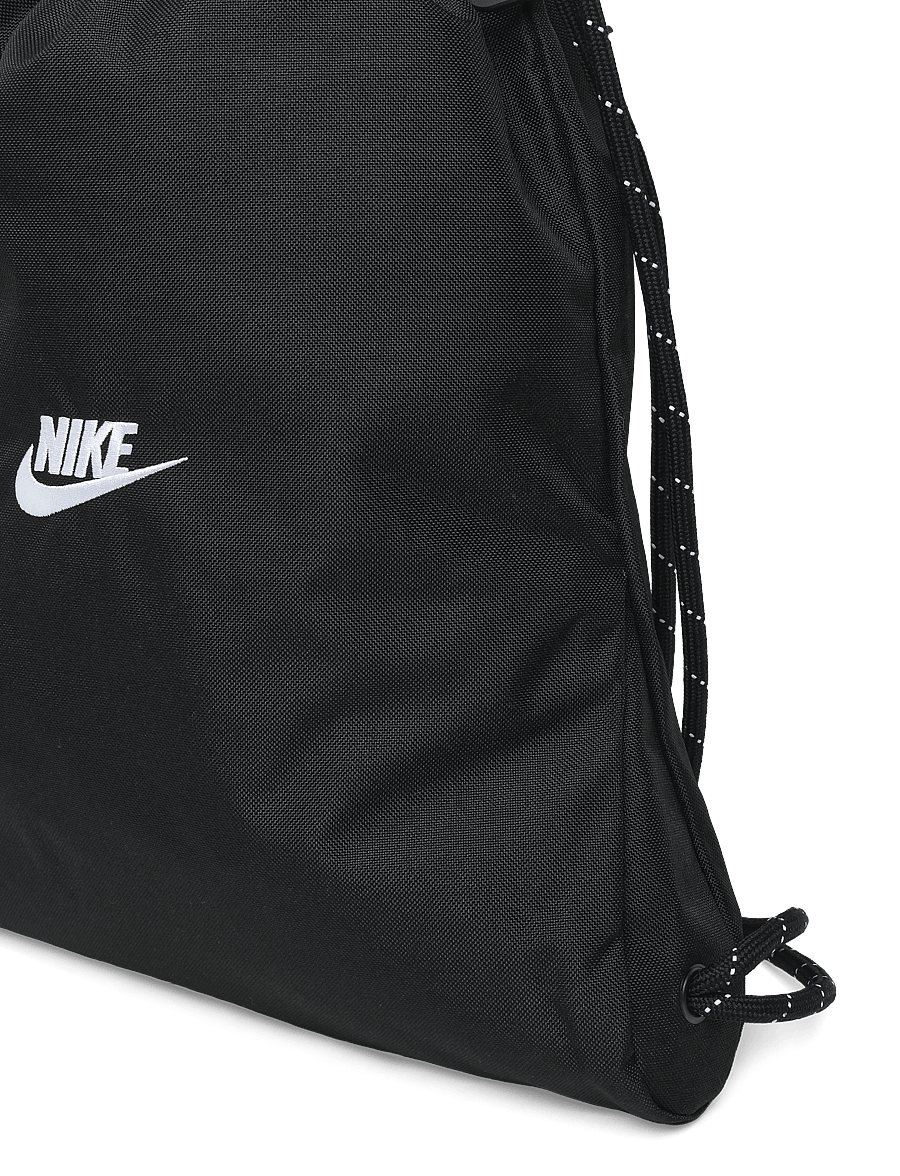 Nike - NK HERITAGE DRAWSTRING 2.0 - sport backpacks - black/black/white - 3