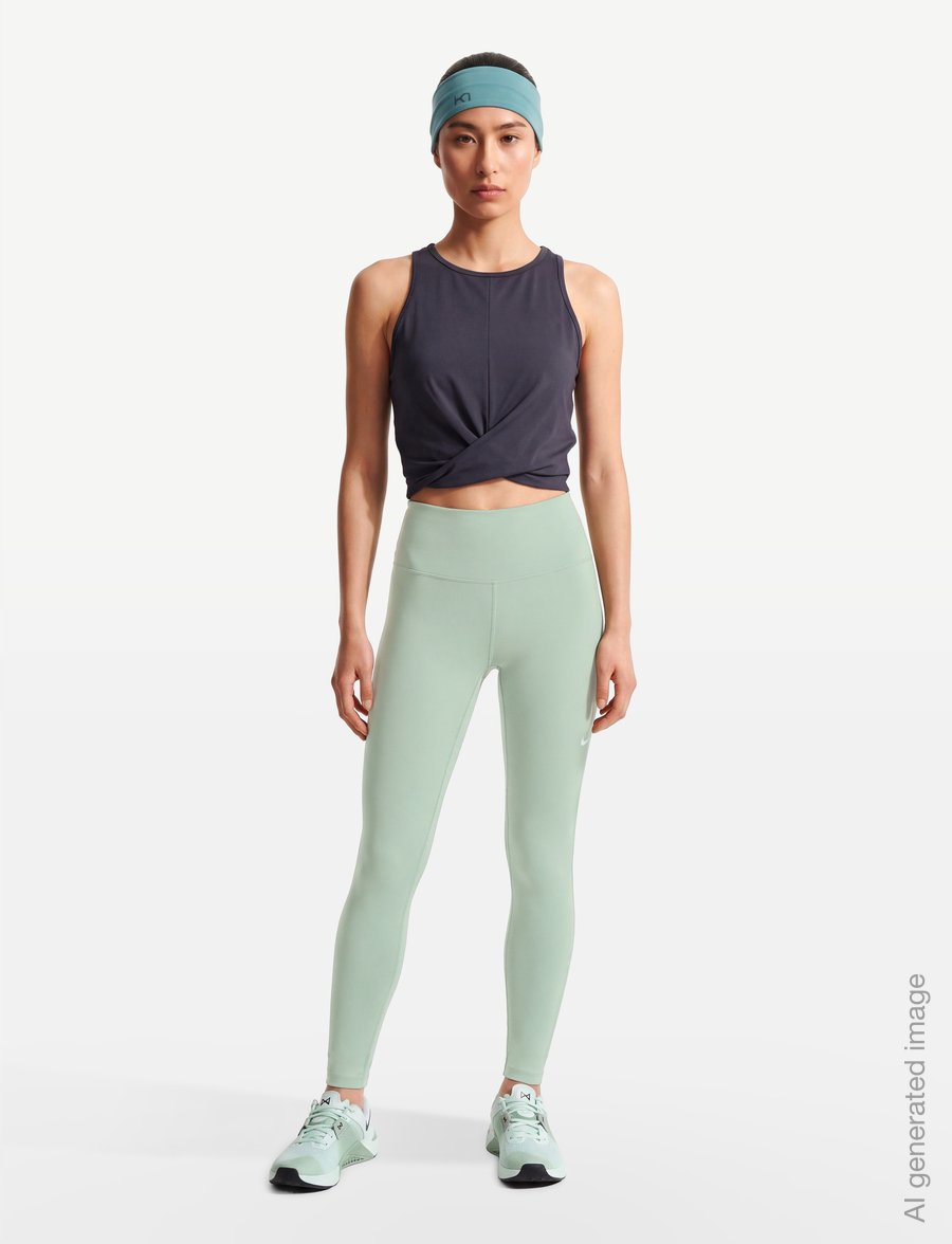 Nike - Nike Dri-Fit One 7/8 Tight - trainingstights - steam/white - 0