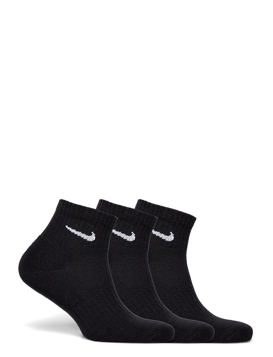 Nike - U NK EVERYDAY CSH ANKL 3PR 132 - träningsstrumpor - black/white - 1