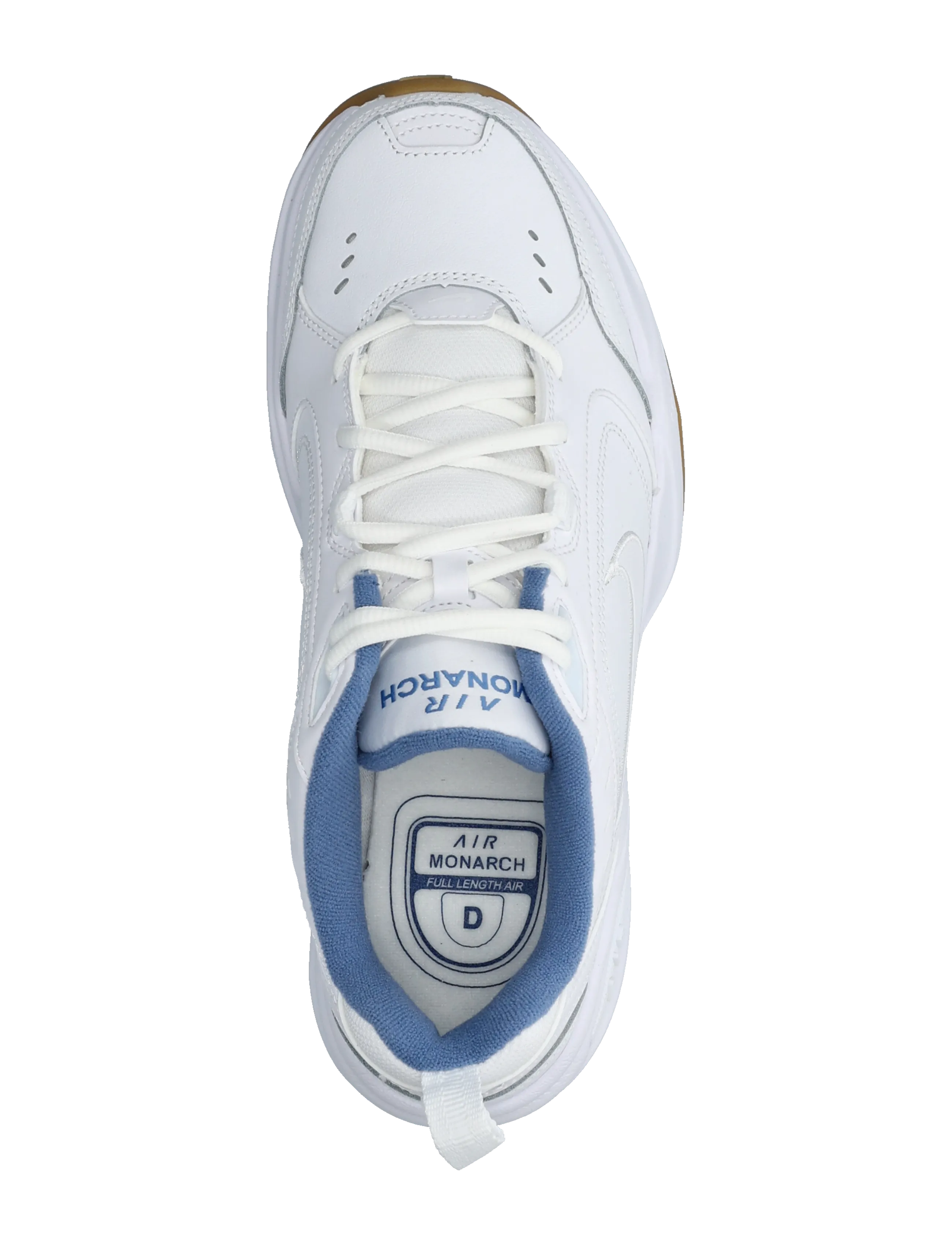 Nike - NIKE AIR MONARCH IV - låga sneakers - white/white-indigo storm-gum l - 3
