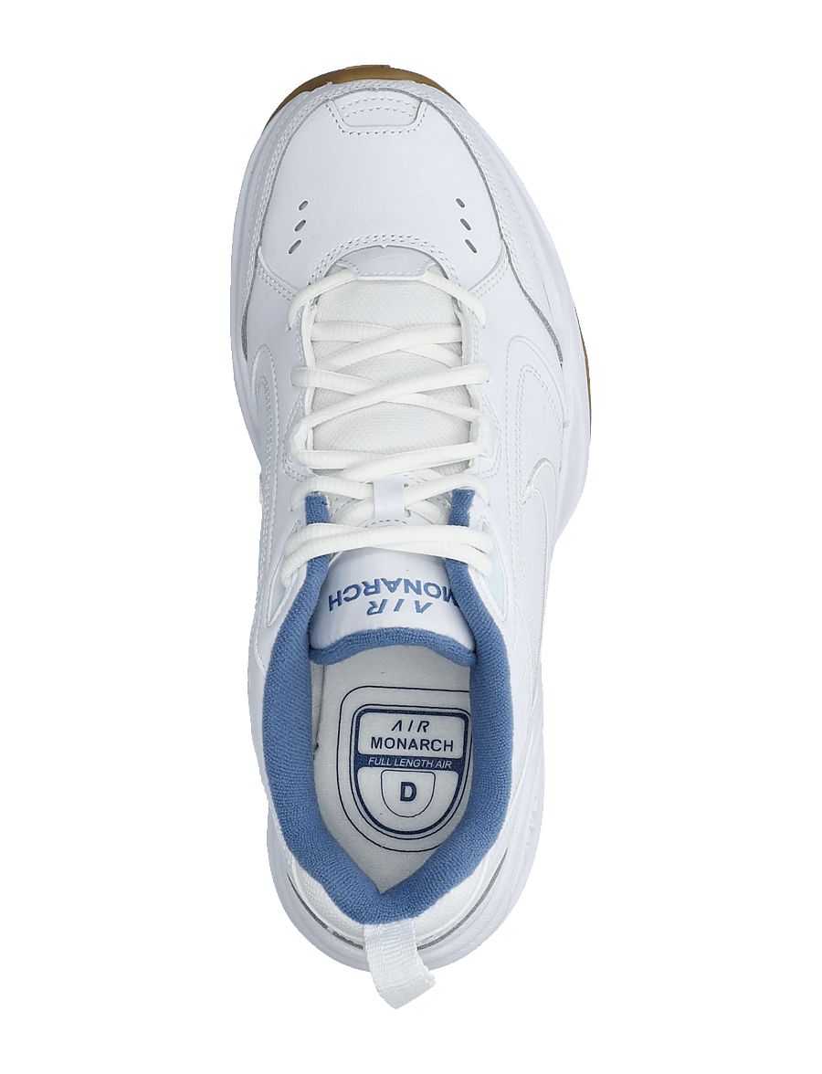 Nike - NIKE AIR MONARCH IV - låga sneakers - white/white-indigo storm-gum l - 3
