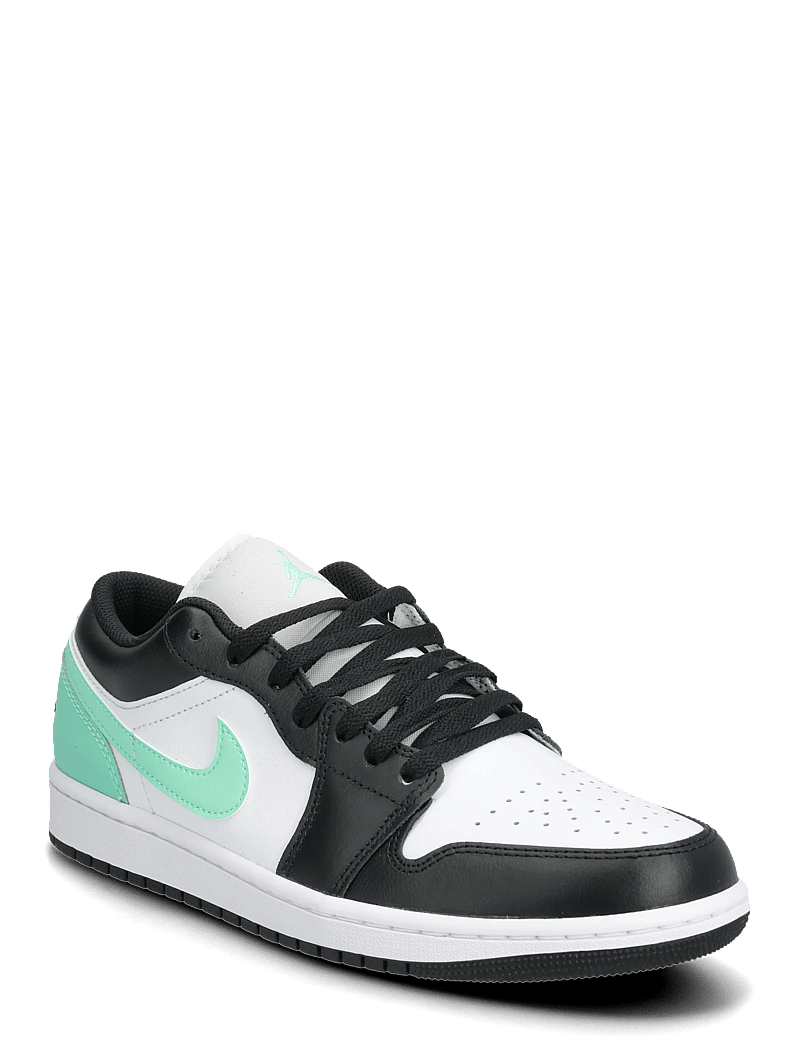 Nike - Air Jordan 1 Low - niedriger schnitt - white/black-green glow - 0