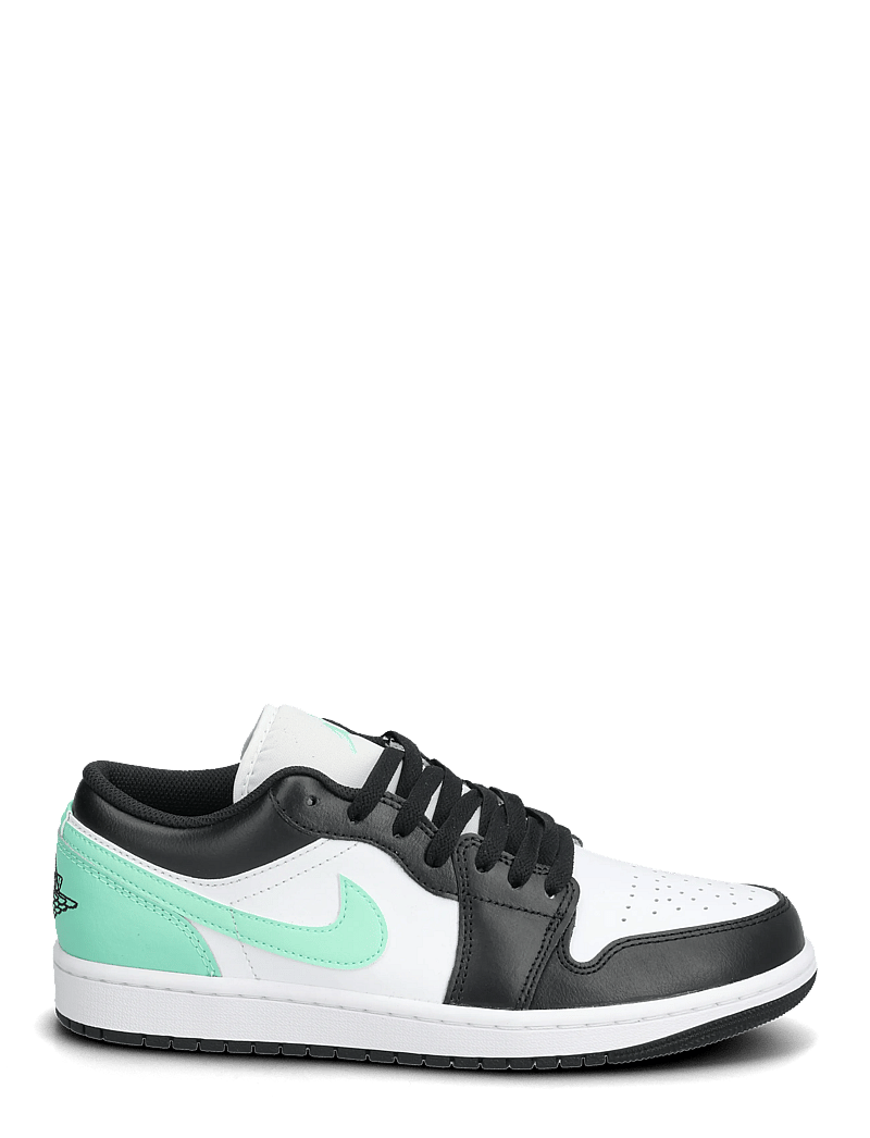 Nike - Air Jordan 1 Low - niedriger schnitt - white/black-green glow - 1