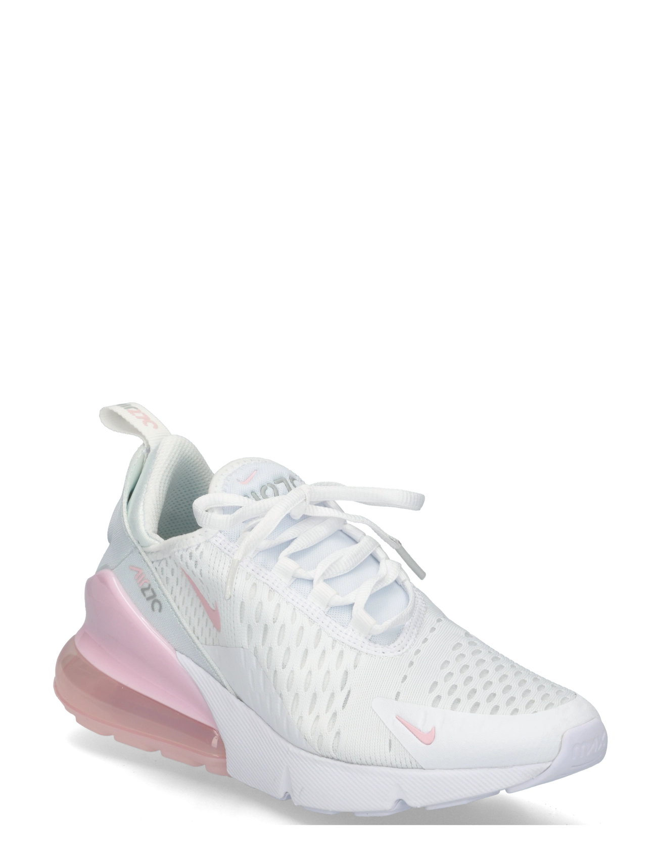 Nike NIKE AIR MAX 270 (GS) - Låga sneakers - WHITE/PINK FOAM -LT SMOKE GREY / white