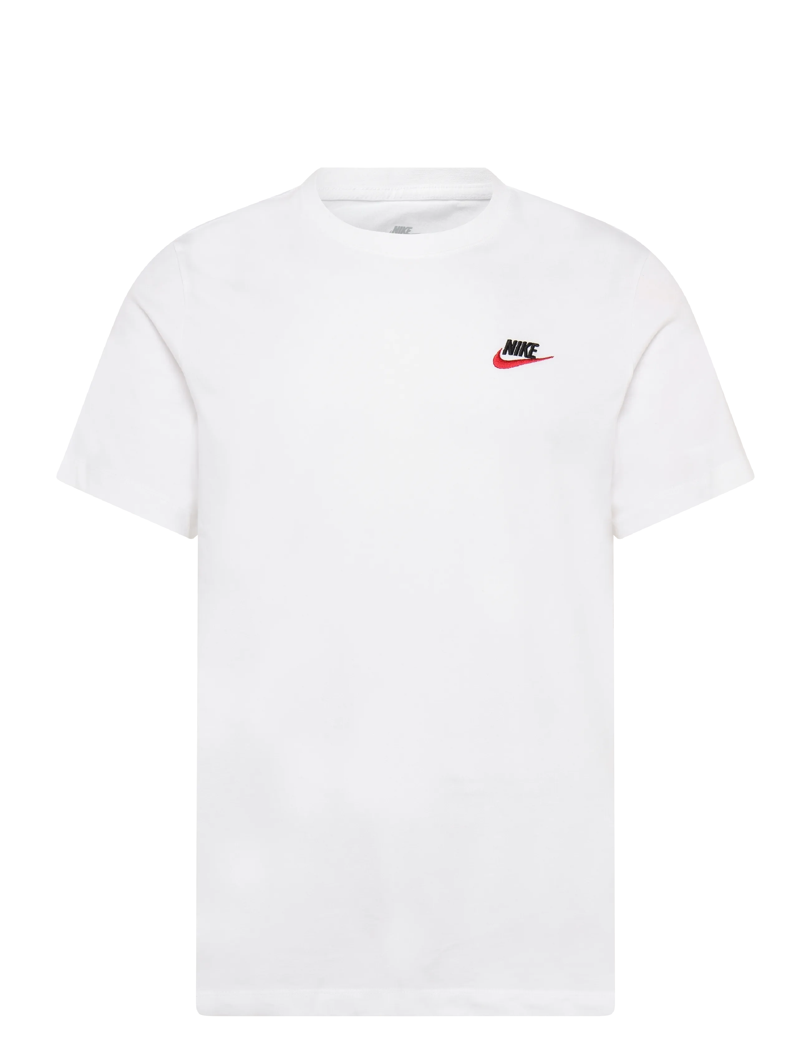 Nike Nike Sportswear Club Men"s T-S - T-Shirts - WHITE/BLACK/UNIVERSITY RED / white