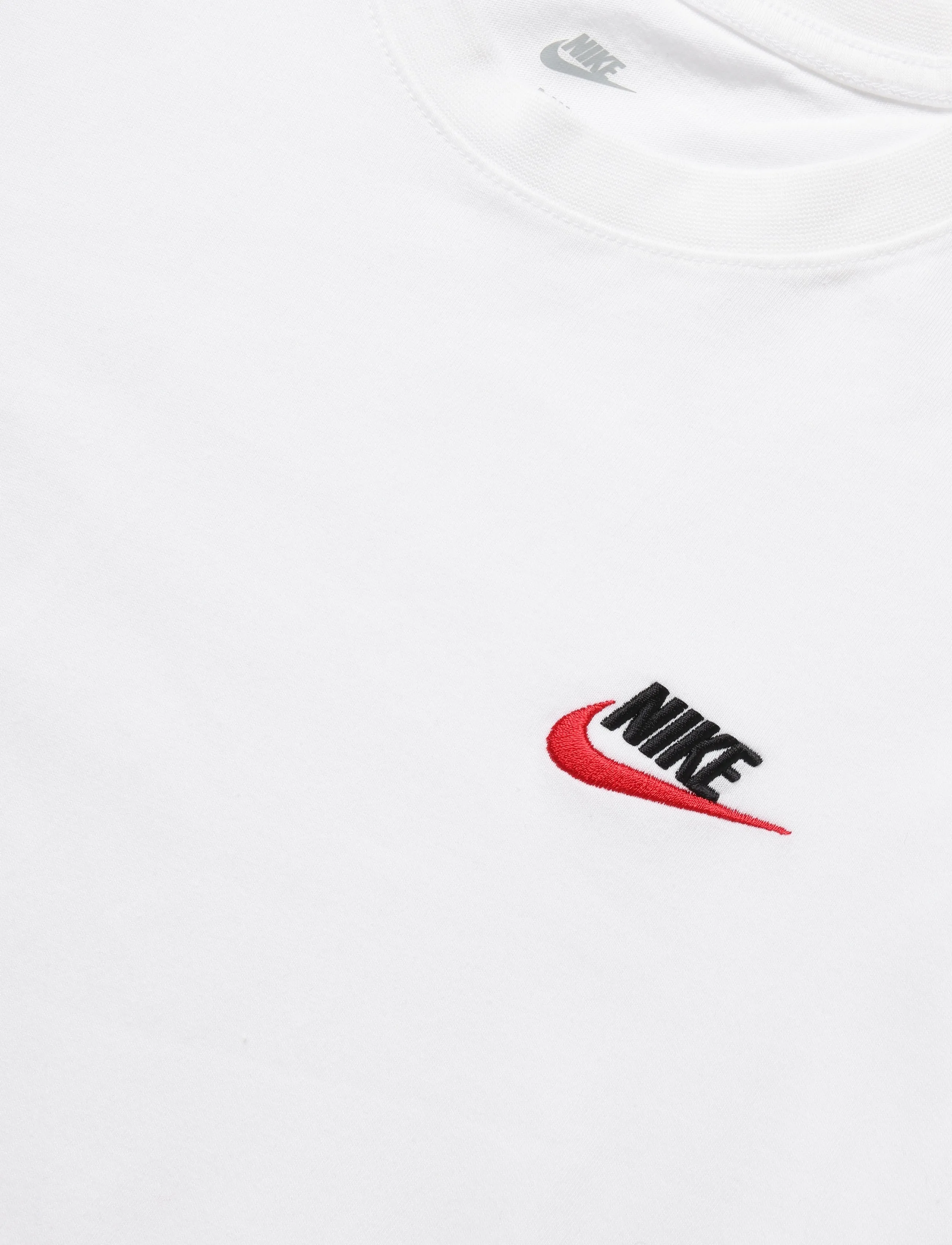 Nike - Nike Sportswear CLUB TEE - tops & t-shirts - white/black/university red - 5