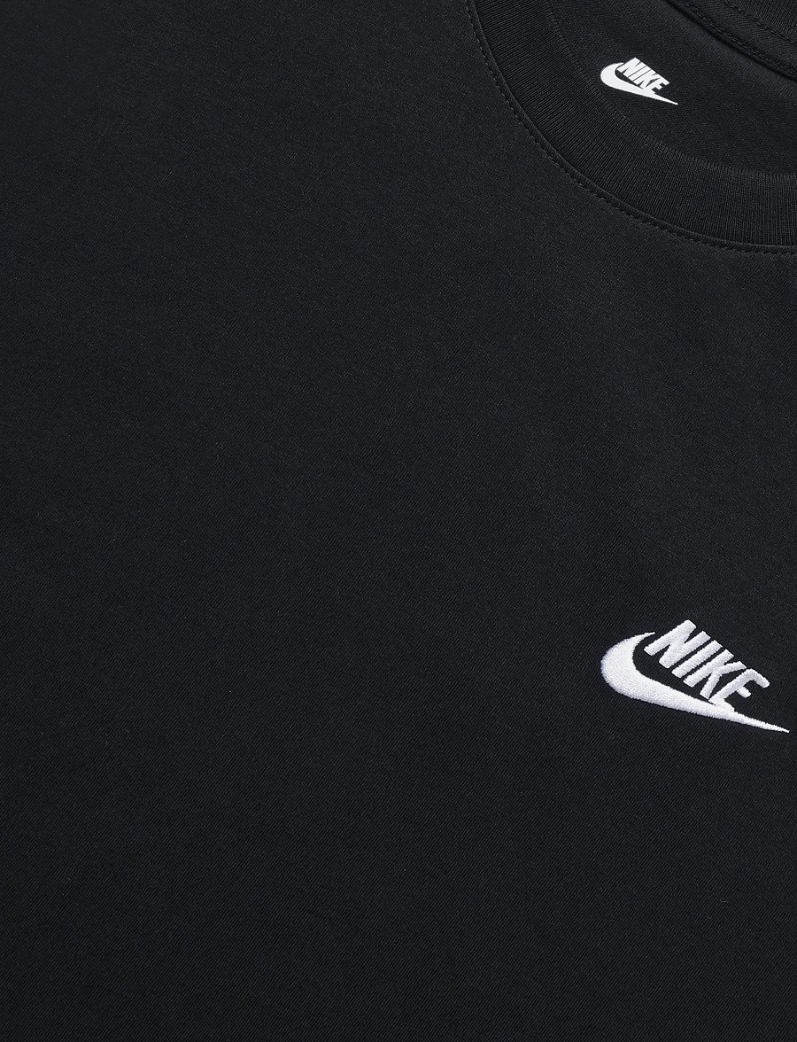 Nike - M NSW CLUB TEE - oberteile & t-shirts - black/white - 2