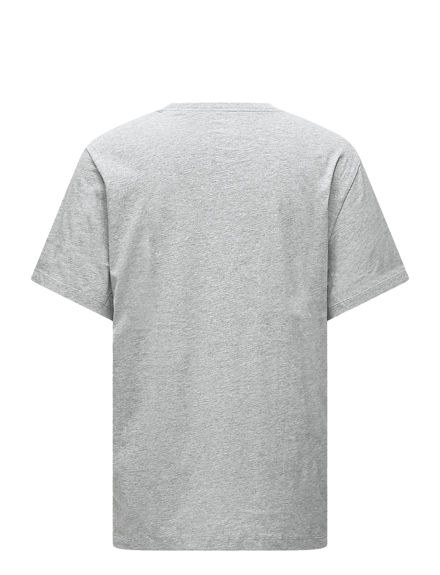 Nike - M NSW CLUB TEE - oberteile & t-shirts - dk grey heather/black - 1
