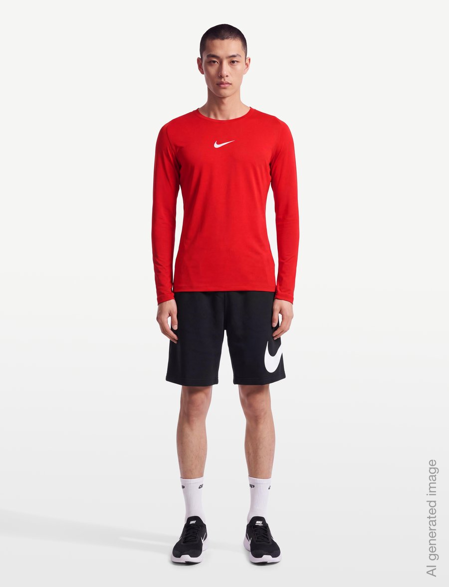 Nike - Nike DRI-FIT PARK First Layer - aluskihina kantavad alussärgid - university red/white - 0