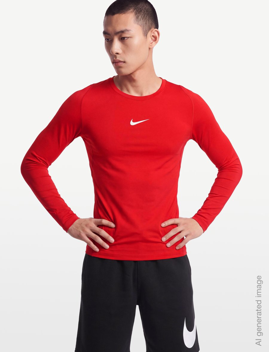 Nike - Nike DRI-FIT PARK First Layer - aluskihina kantavad alussärgid - university red/white - 3