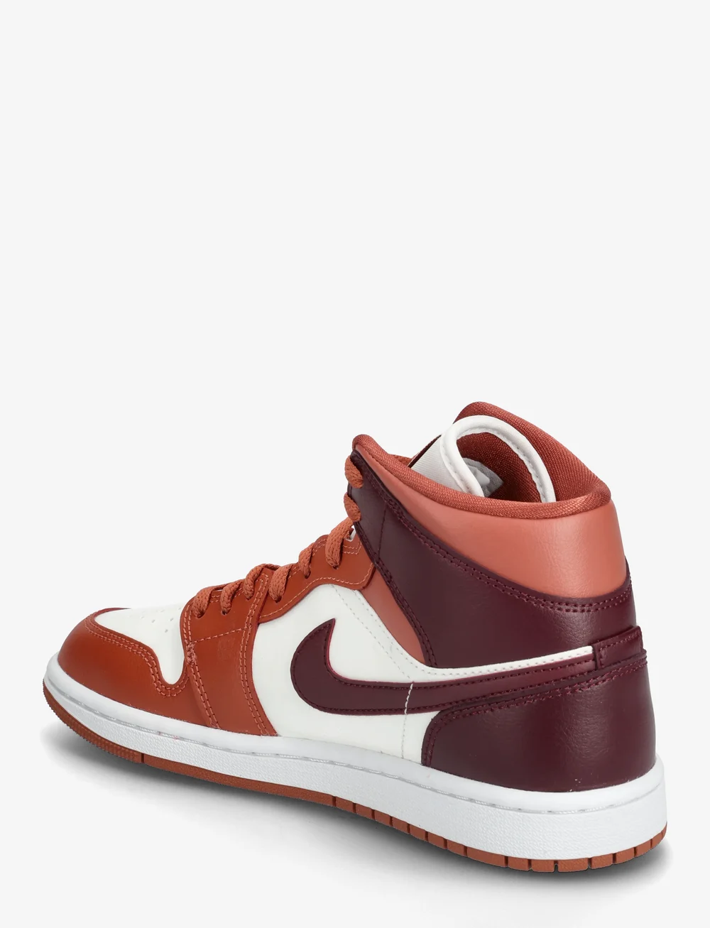 Nike - NIKE Air Jordan 1 Mid - höga sneakers - dusty peach/night maroon/sail/white - 2