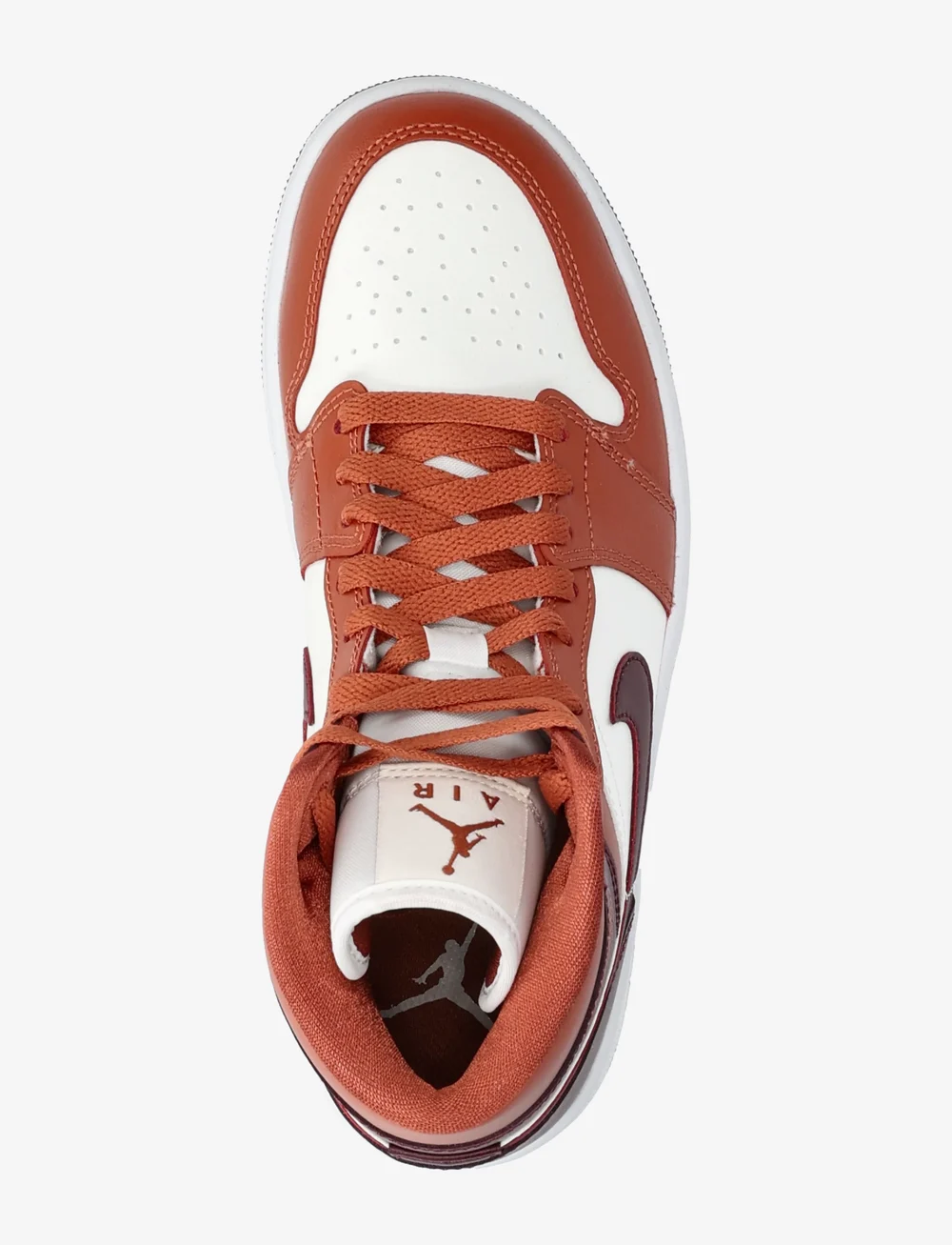 Nike - NIKE Air Jordan 1 Mid - höga sneakers - dusty peach/night maroon/sail/white - 3