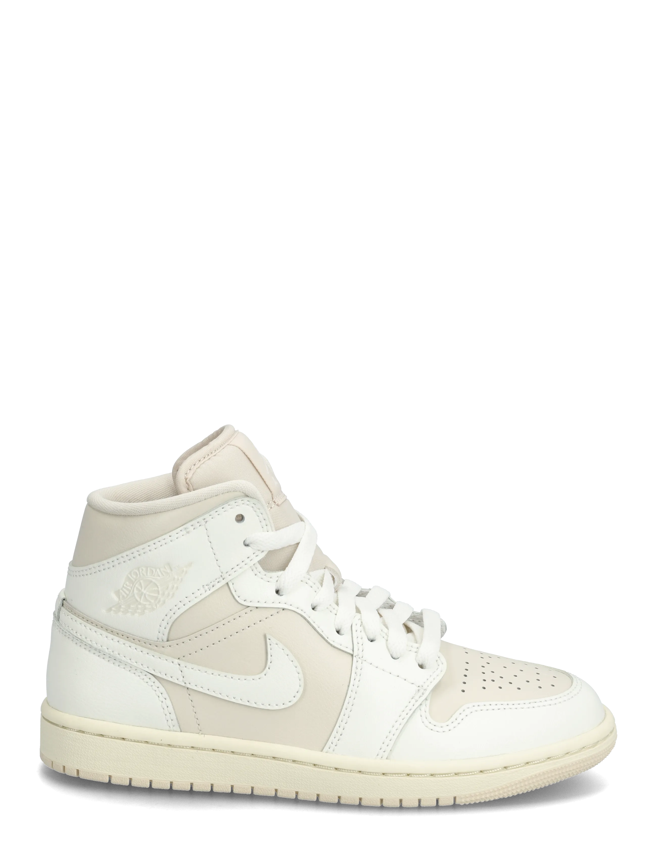 Nike - NIKE Air Jordan 1 Mid - höga sneakers - lt brown/sail/muslin - 1