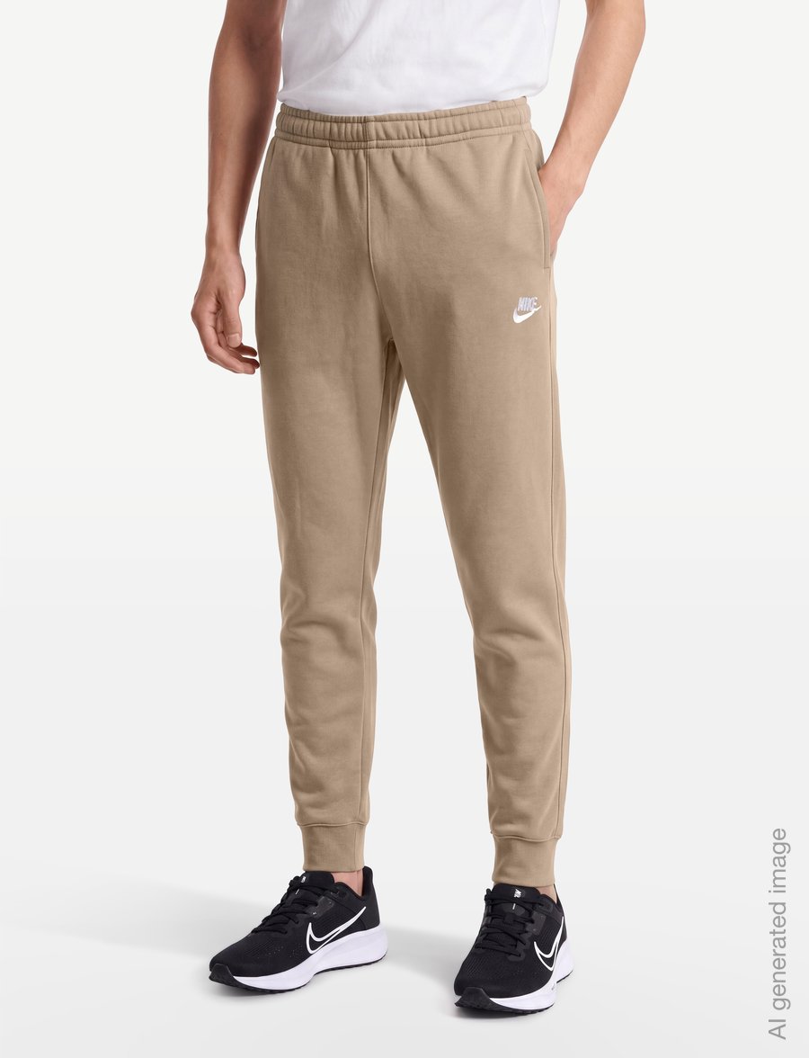 Nike - Nike Sportswear Club Fleece Jogging Pants - pants - khaki/khaki/white - 3