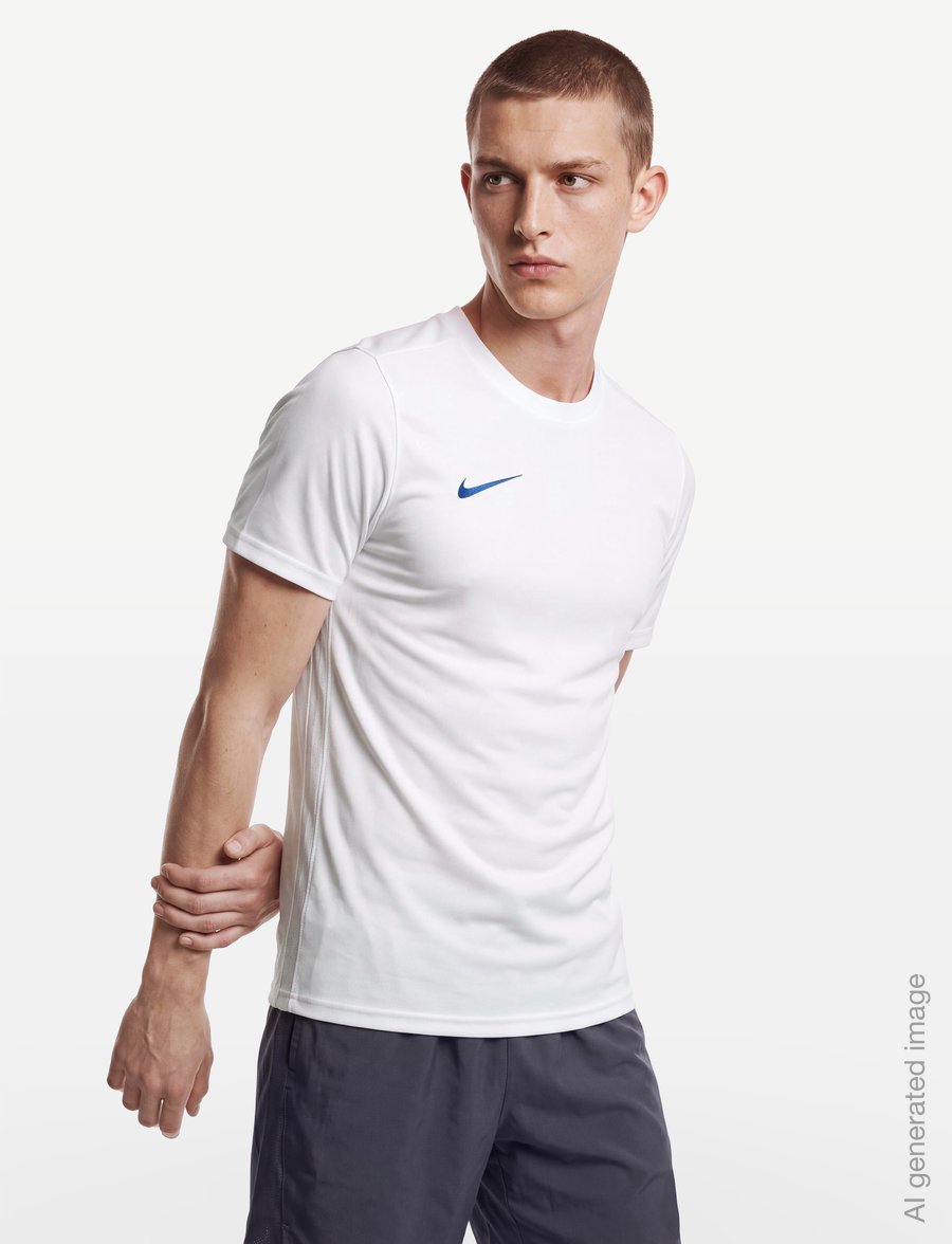 Nike - Park VII Jersey S/S - short-sleeved t-shirts - white/royal blue - 3