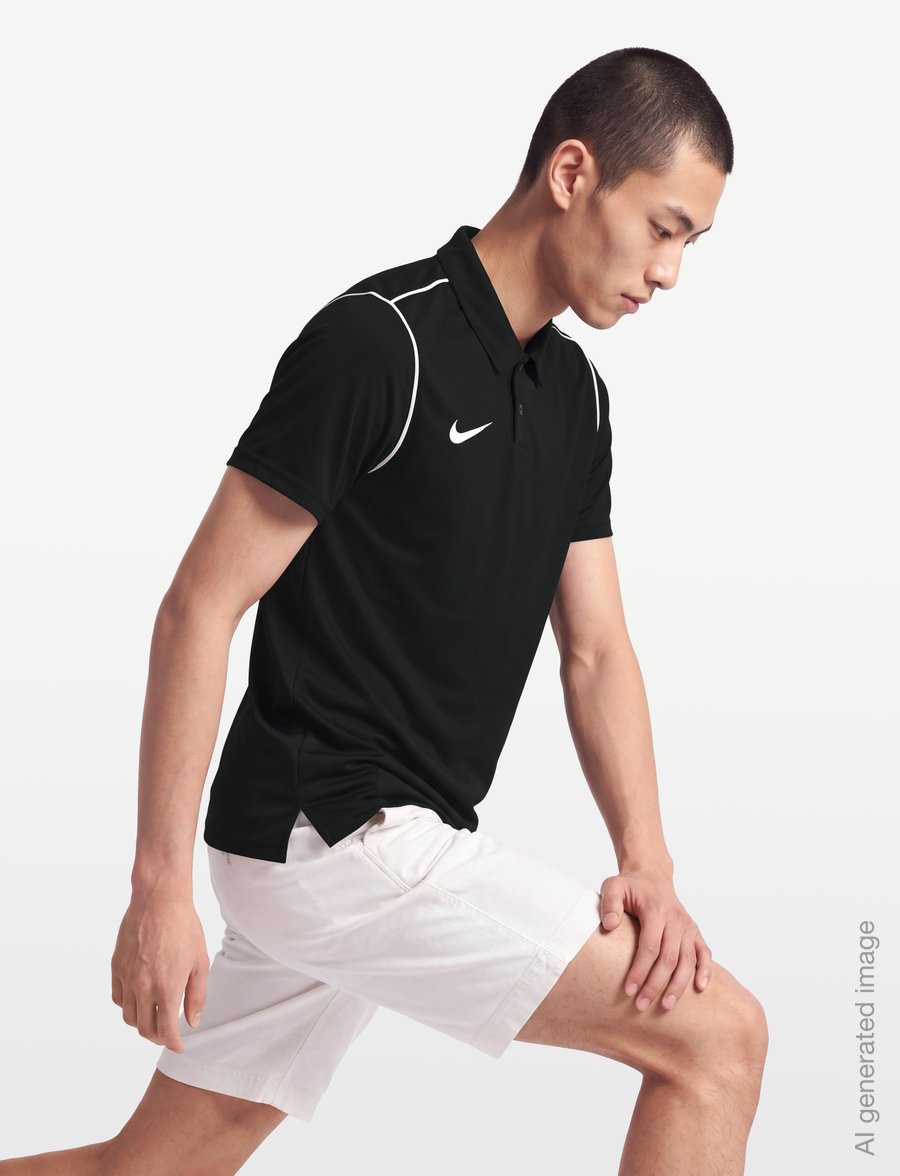 Nike - Nike Dri-FIT Park T-Shirt Men - polos - black/white/white - 3
