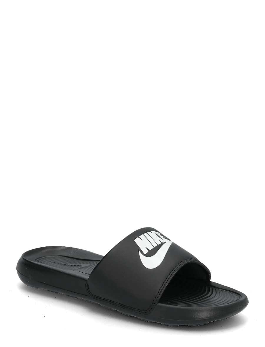 Nike - W NIKE VICTORI ONE SLIDE - sandaler & tofflor - black/white-black - 0