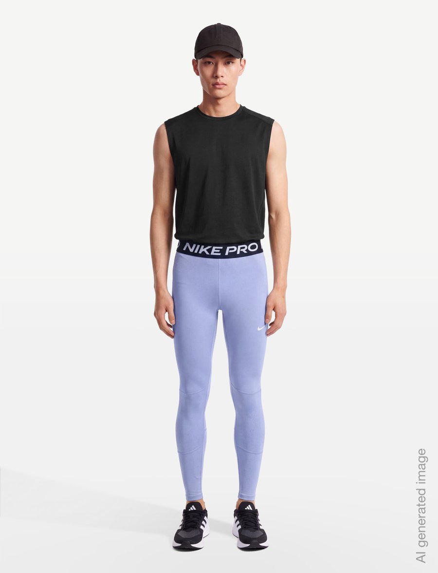 Nike - G NP LEGGING - lauf- & trainingstights - light thistle/black/white - 0
