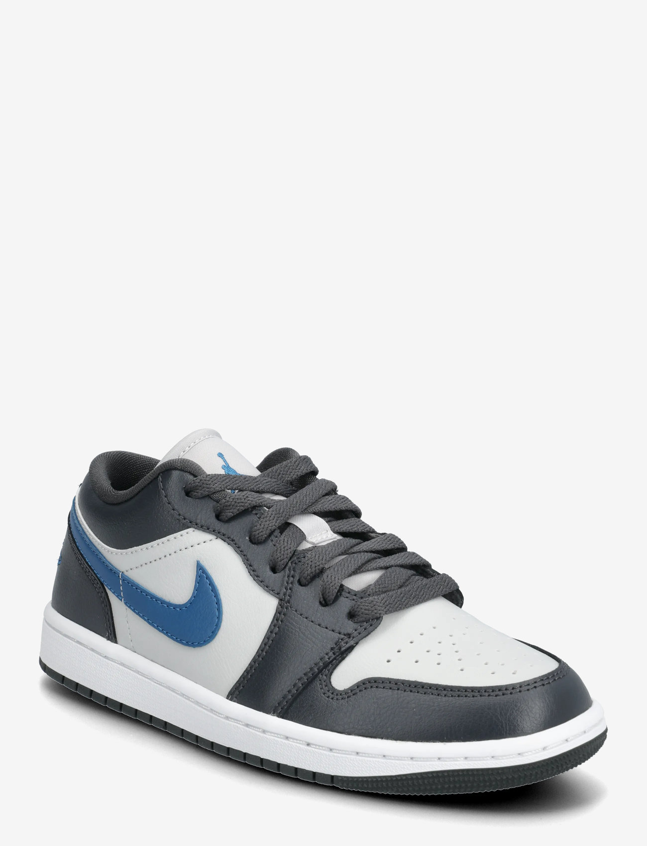 Nike - NIKE Air Jordan 1 Low - lave sneakers - anthracite/industrial blue/neutral grey - 0