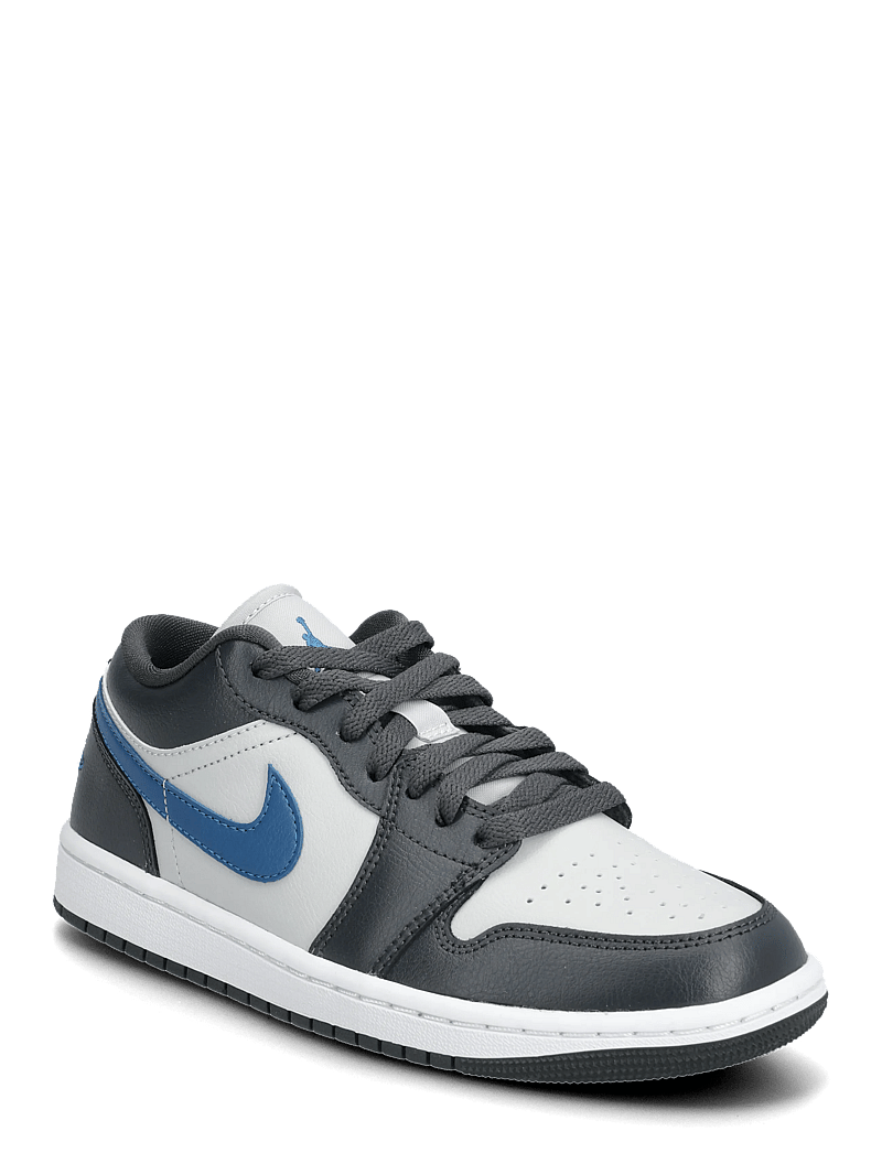 Nike - NIKE Air Jordan 1 Low - lave sneakers - anthracite/industrial blue/neutral grey - 0