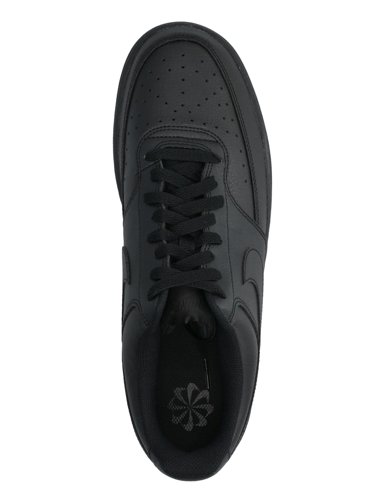 Nike - NIKE COURT VISION LO NN - låga sneakers - black/black-black - 3