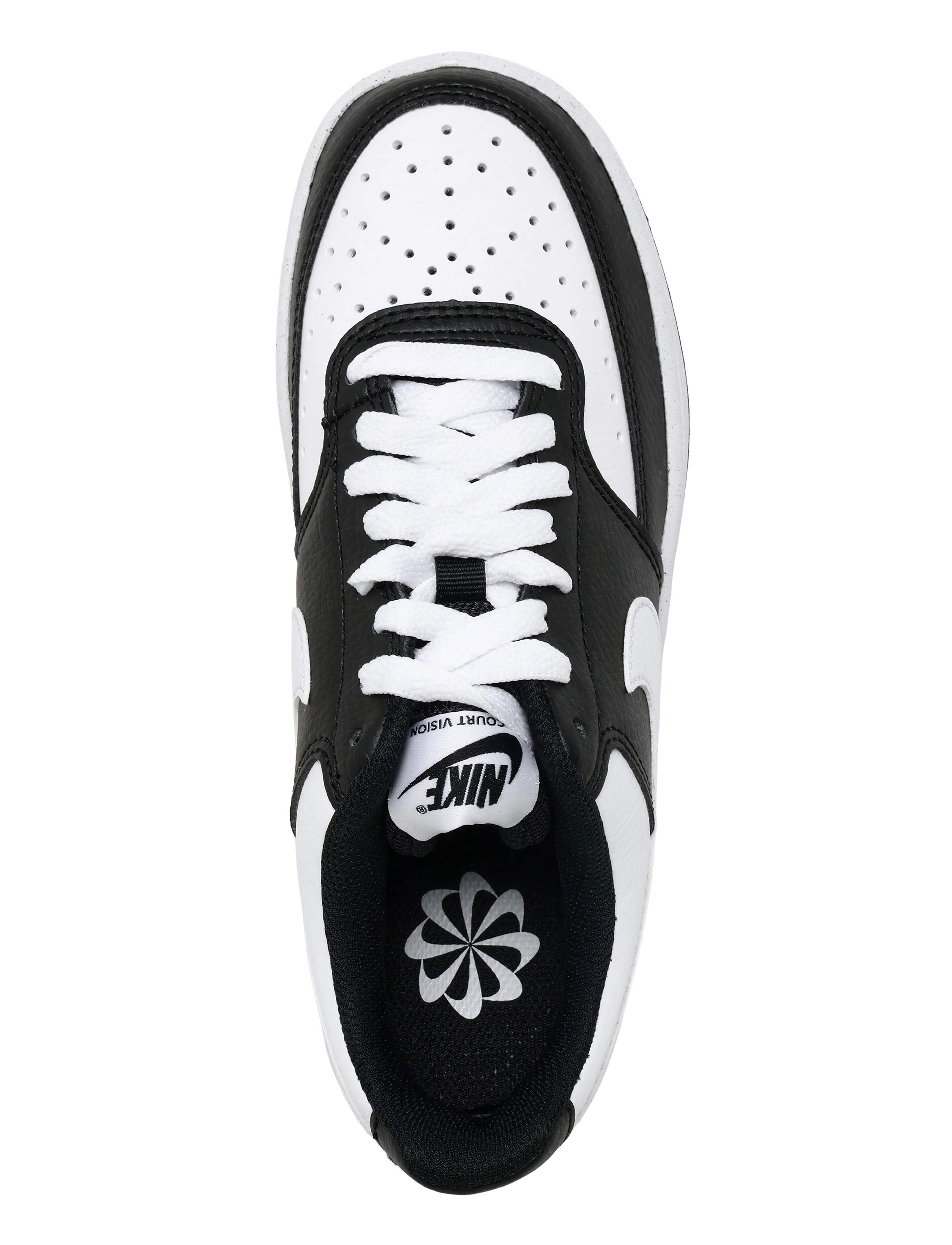 Nike - Nike Court Vision Low Next Nat - black/white - 3