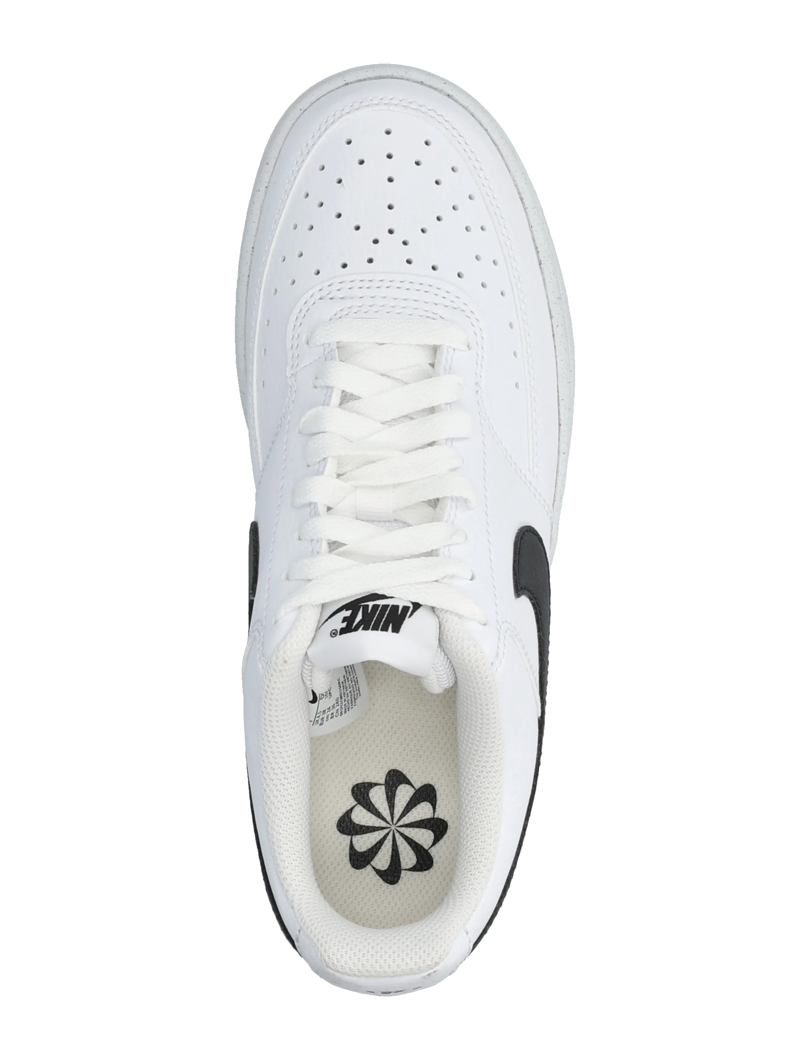 Nike - W NIKE COURT VISION LO NN - low top sneakers - white/black-white - 3