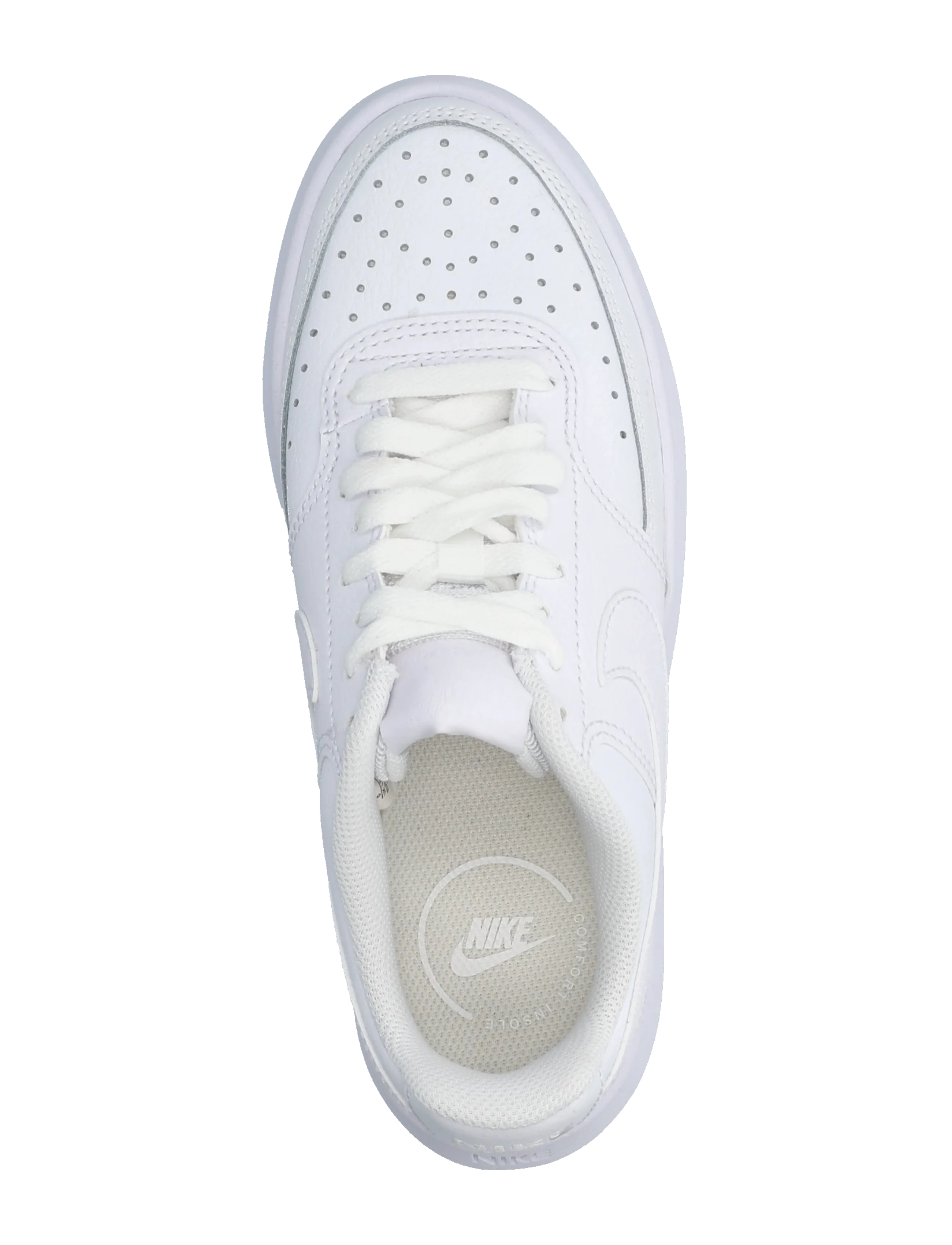 Nike - W NIKE COURT VISION ALTA LTR - låga sneakers - white/white-white - 3