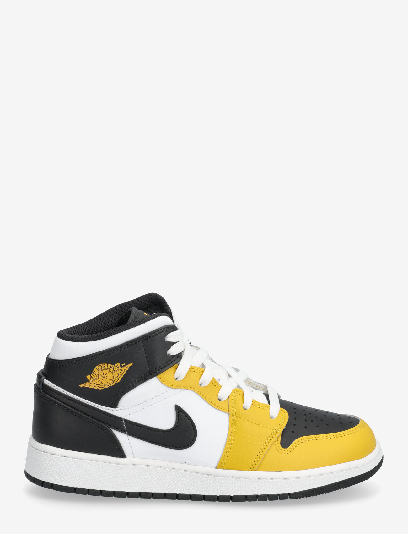 Nike - Air Jordan 1 Mid (GS) - høje sneakers - yellow ochre/black/white/yellow ochre - 1