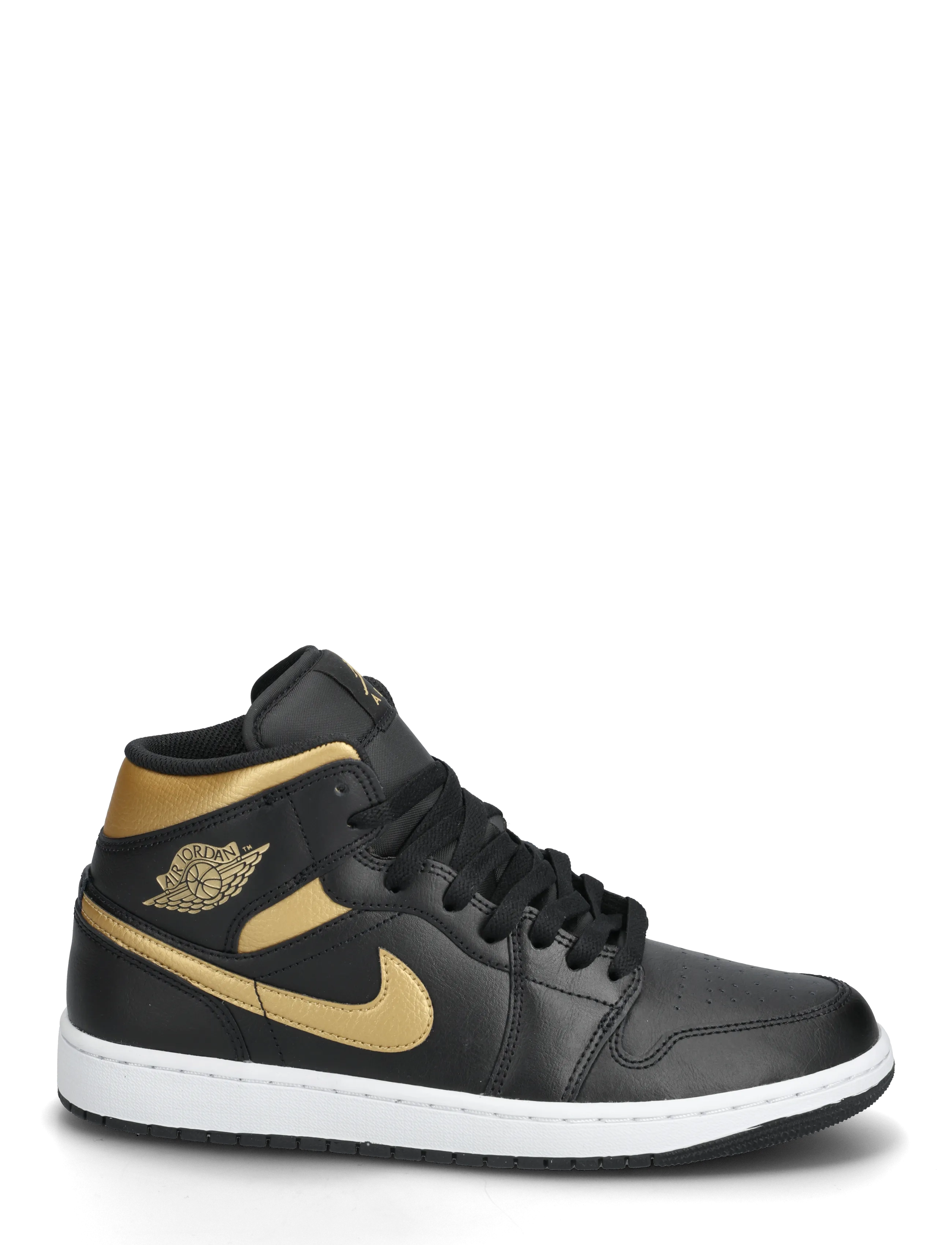Nike - Air Jordan 1 Mid - black metallic/gold white - 1