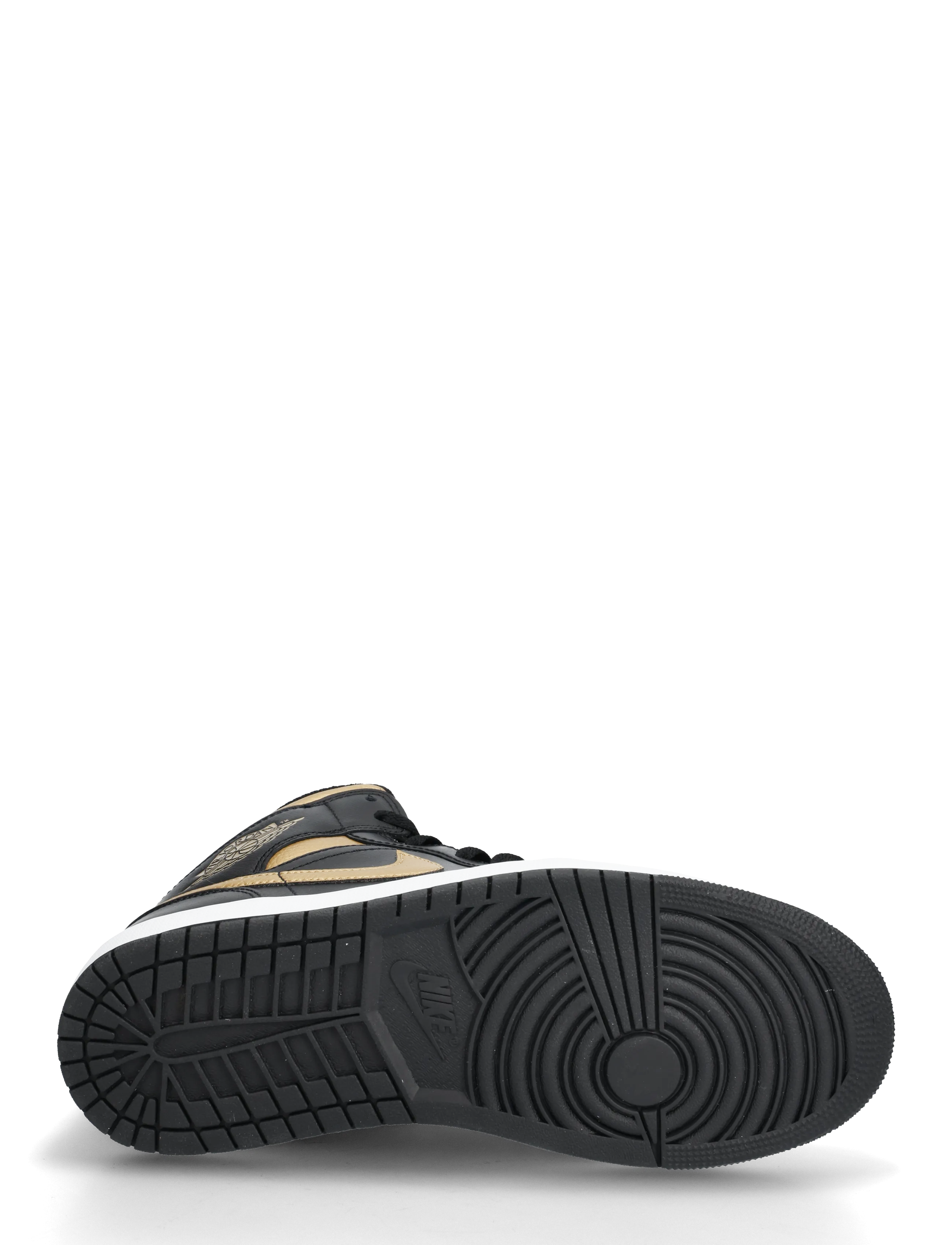 Nike - Air Jordan 1 Mid - black metallic/gold white - 4