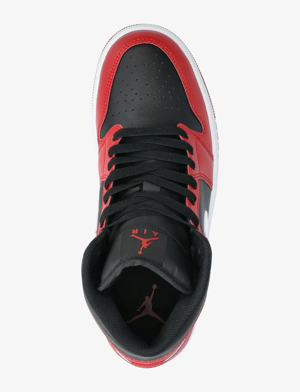 Nike - Air Jordan 1 Mid - hoog sneakers - black/white gym/red - 3