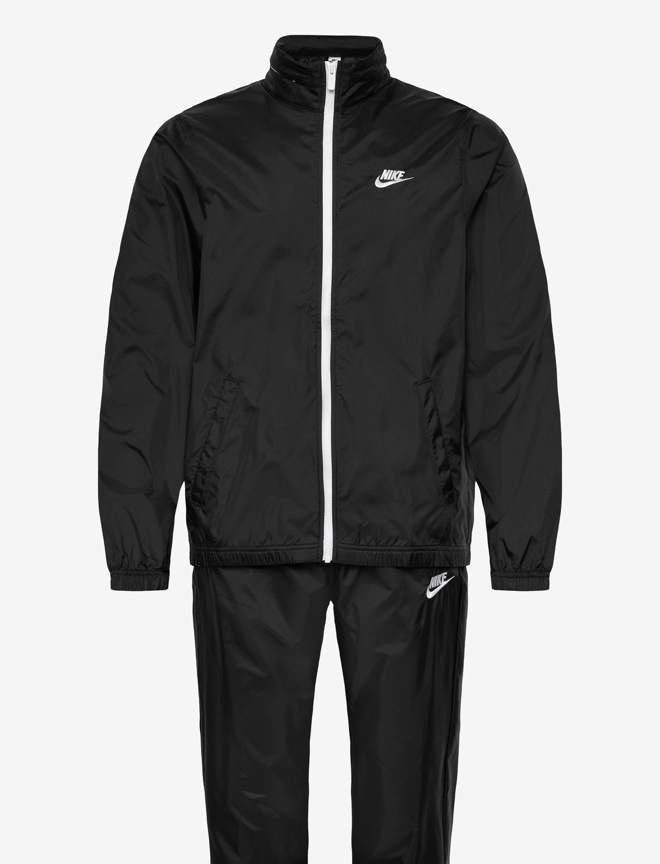 Nike - Club Lined Woven Tracksuit - tracksuits - black/white - 0