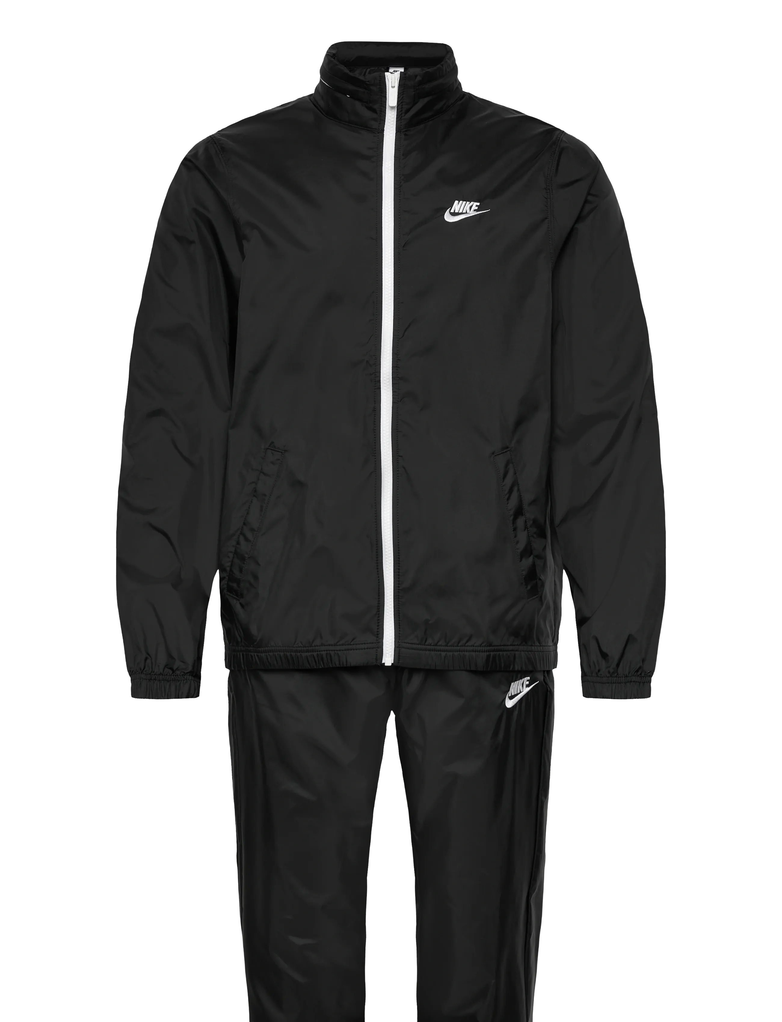 Nike Club Lined Woven Tracksuit - Trainingsanzüge - BLACK/WHITE / black