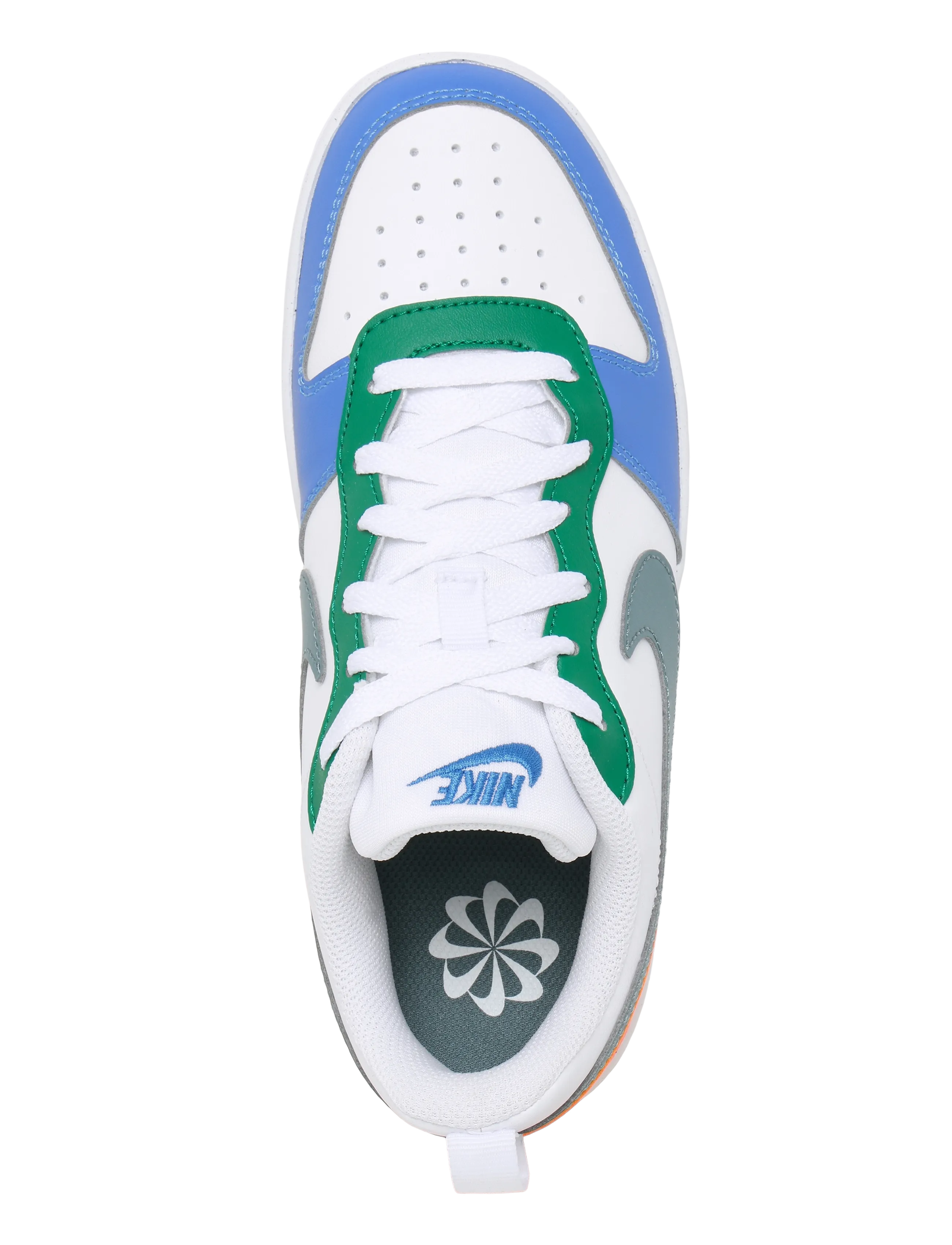 Nike - COURT BOROUGH LOW RECRAFT (GS) - niedriger schnitt - white/mineral slate-malachite - 3