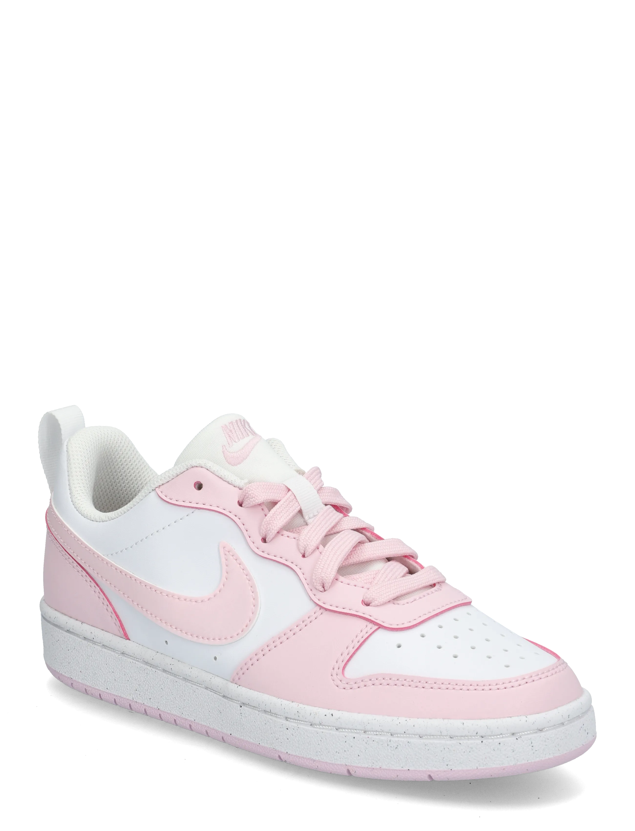 Nike COURT BOROUGH LOW RECRAFT (GS) - Schuhe - WHITE/PINK FOAM / white
