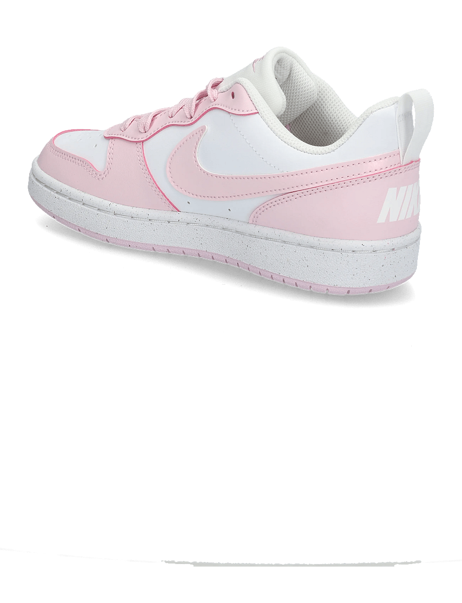 Nike - COURT BOROUGH LOW RECRAFT (GS) - låga sneakers - white/pink foam - 1