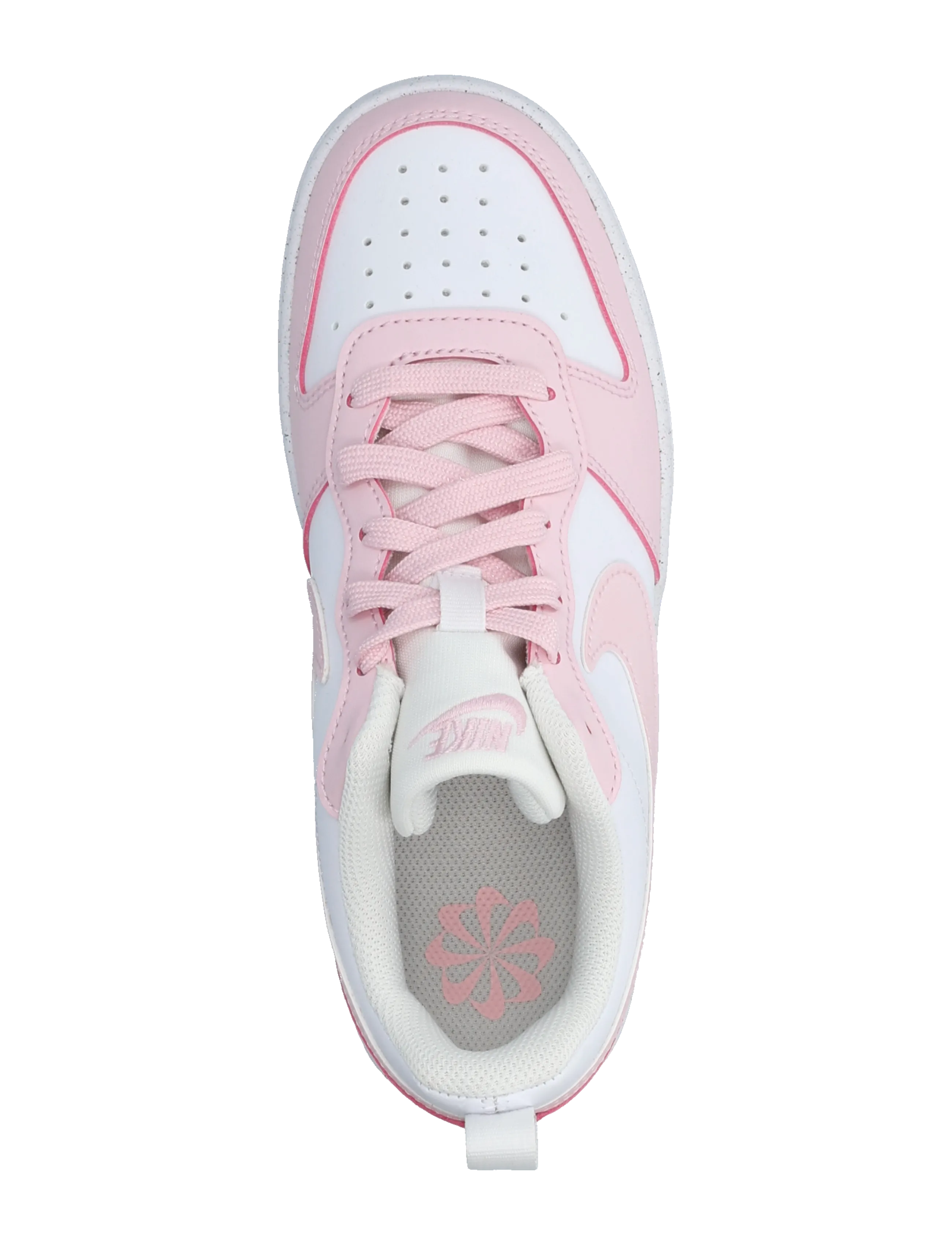 Nike - COURT BOROUGH LOW RECRAFT (GS) - herbstersparnisse - white/pink foam - 3