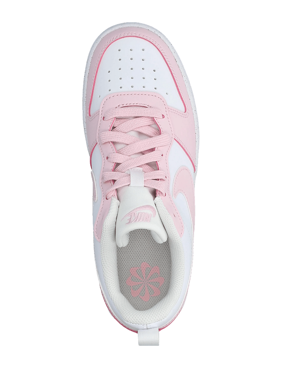 Nike - COURT BOROUGH LOW RECRAFT (GS) - låga sneakers - white/pink foam - 3