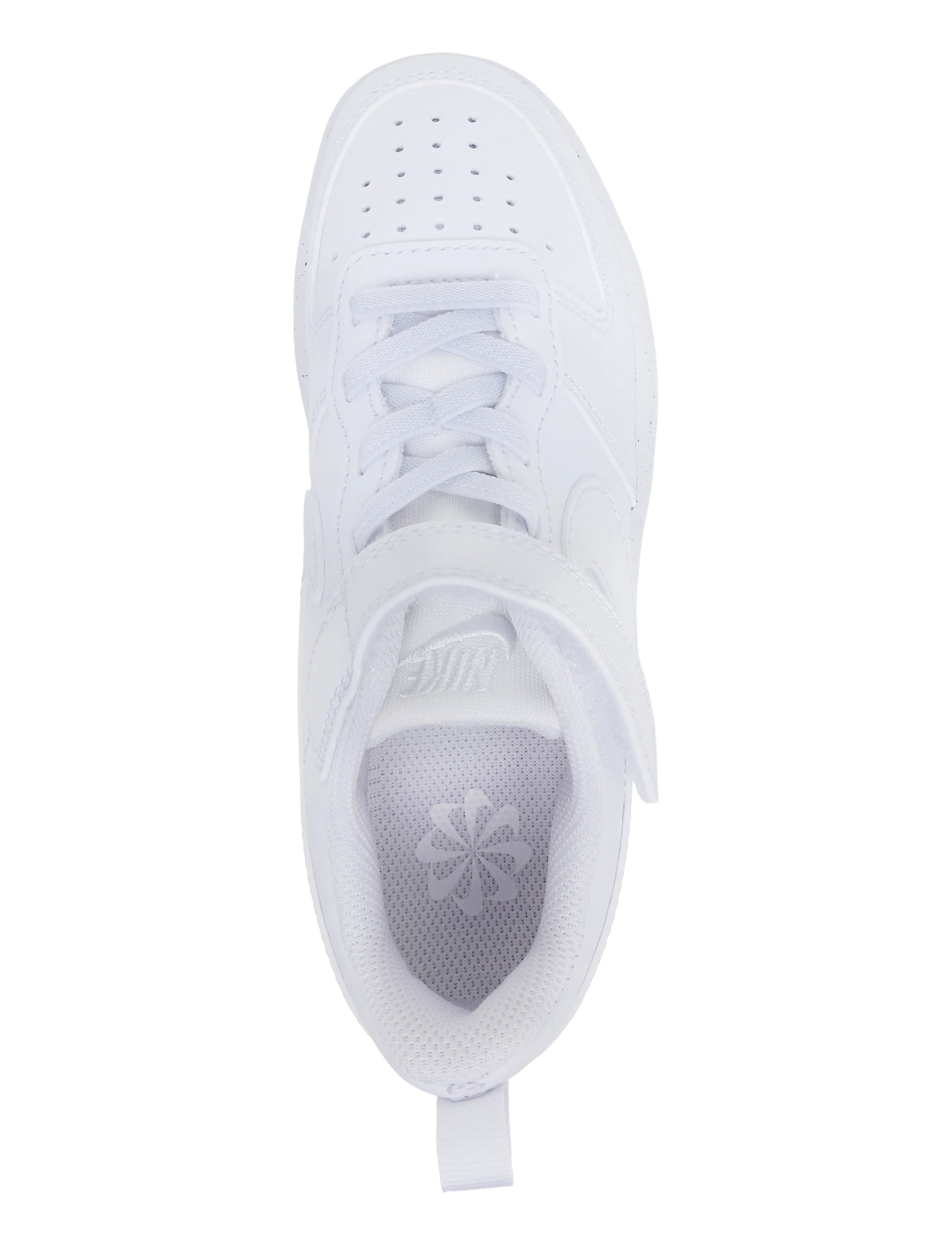 Nike - COURT BOROUGH LOW RECRAFT (PS) - kõrge säärega tossud - white/white-white - 3