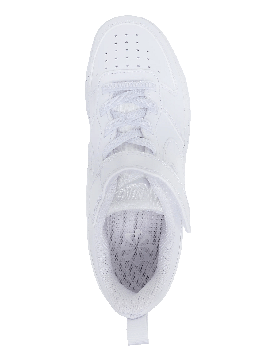 Nike - COURT BOROUGH LOW RECRAFT (PS) - kõrge säärega tossud - white/white-white - 3
