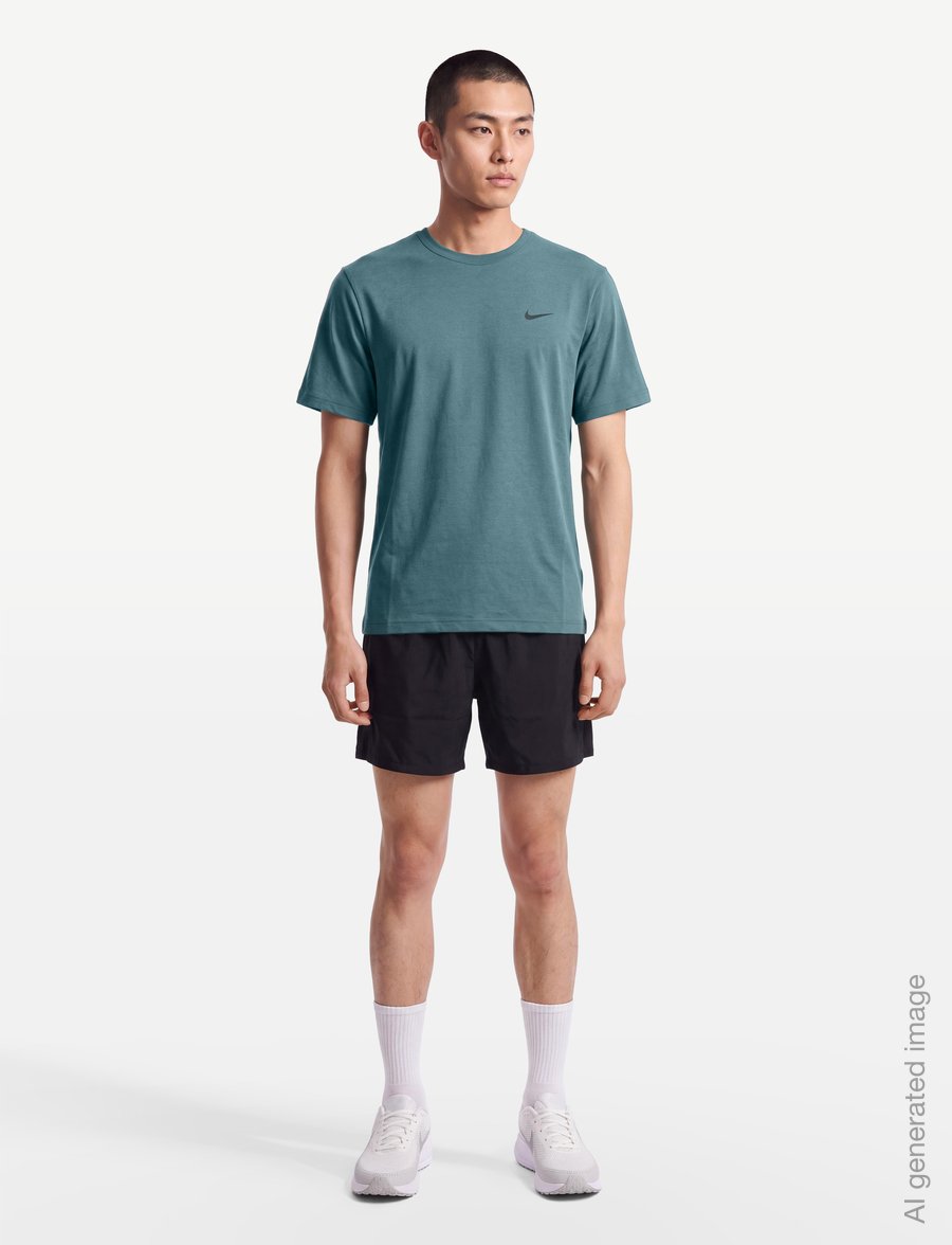 Nike - Nike Dri-Fit UV Hyverse - t-shirts - mineral slate/black - 0