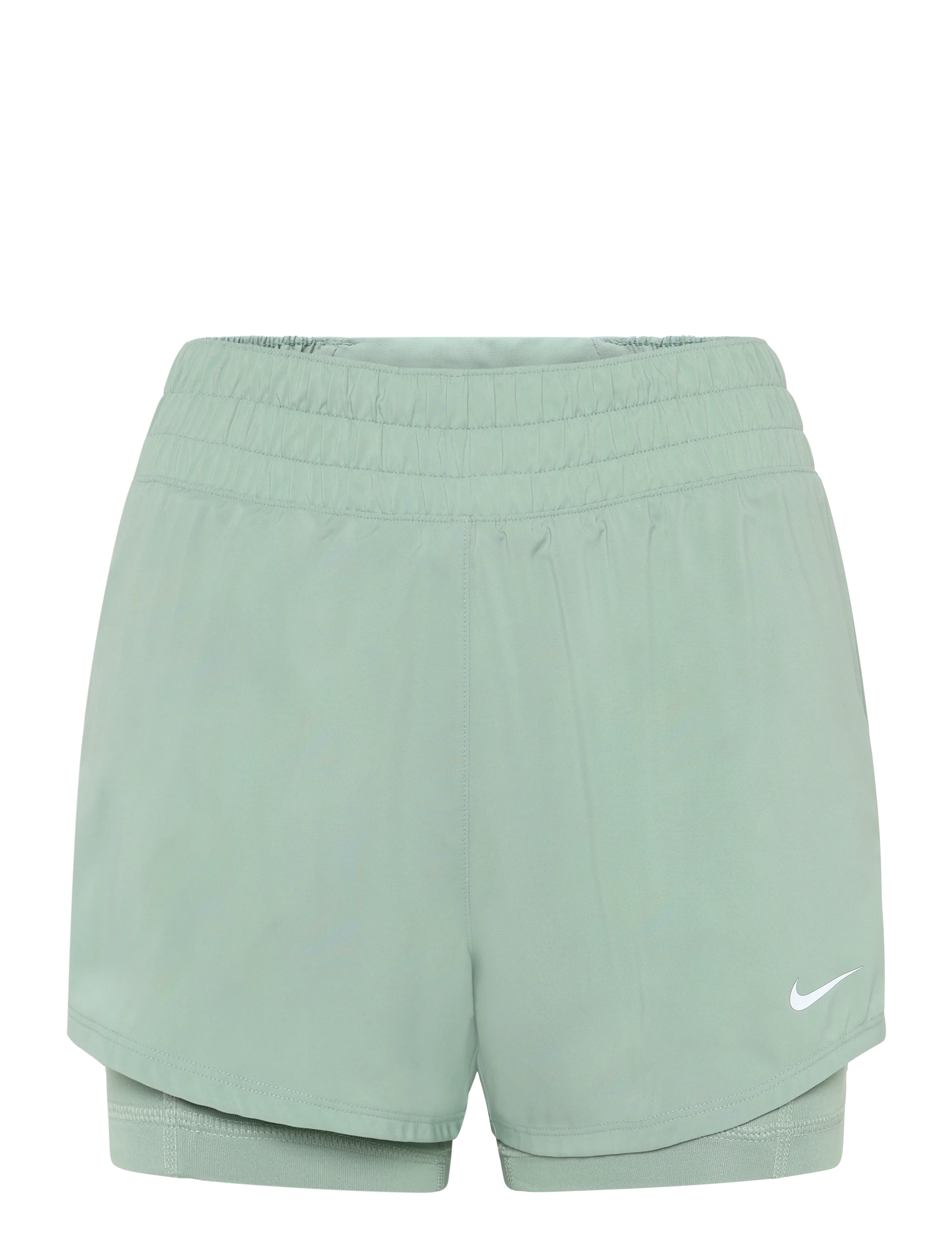 Nike Nike One Dri-Fit 3IN 2N1 SHORT - NIKE - STEAM/WHITE / green