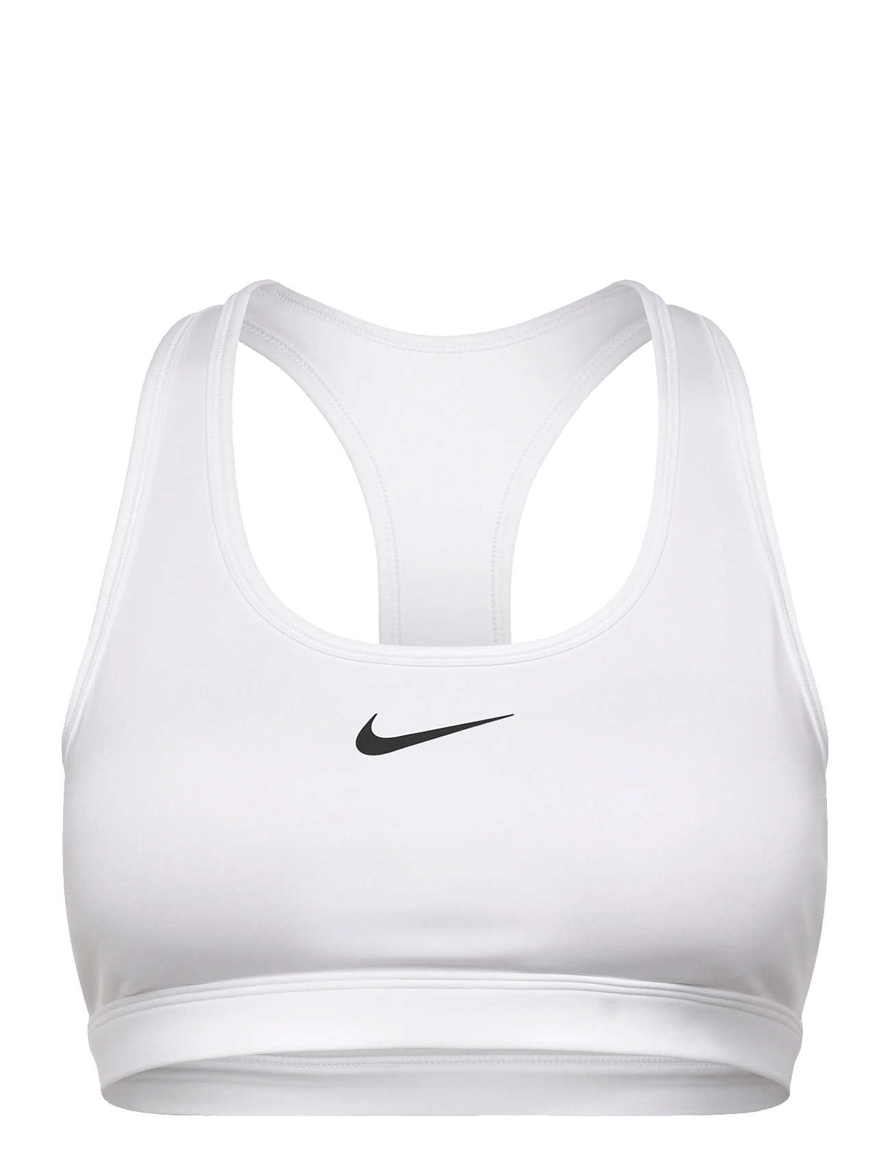 Swoosh Medium Sports Bra, sports-BH, dame White/stone Mauve/bl