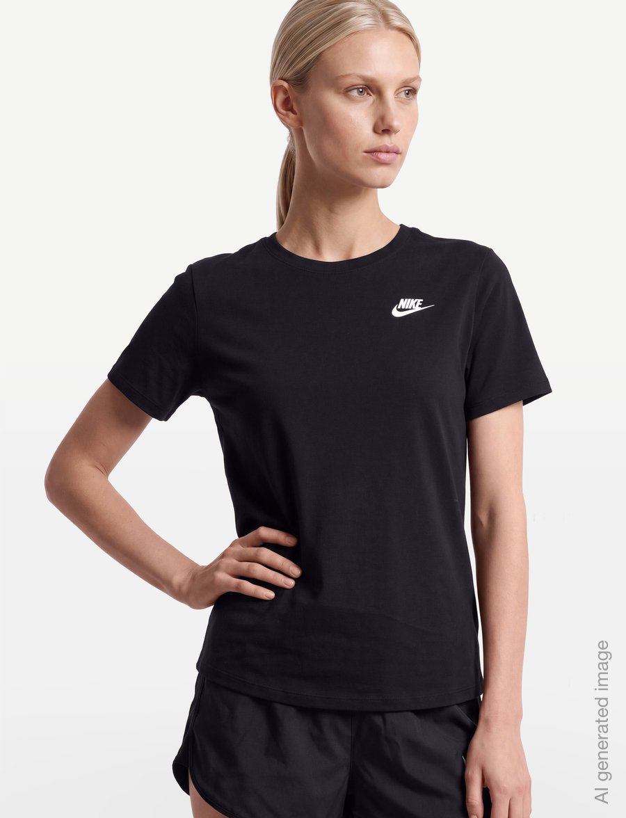 Nike - W NSW CLUB SS TEE - t-shirts - black - 3