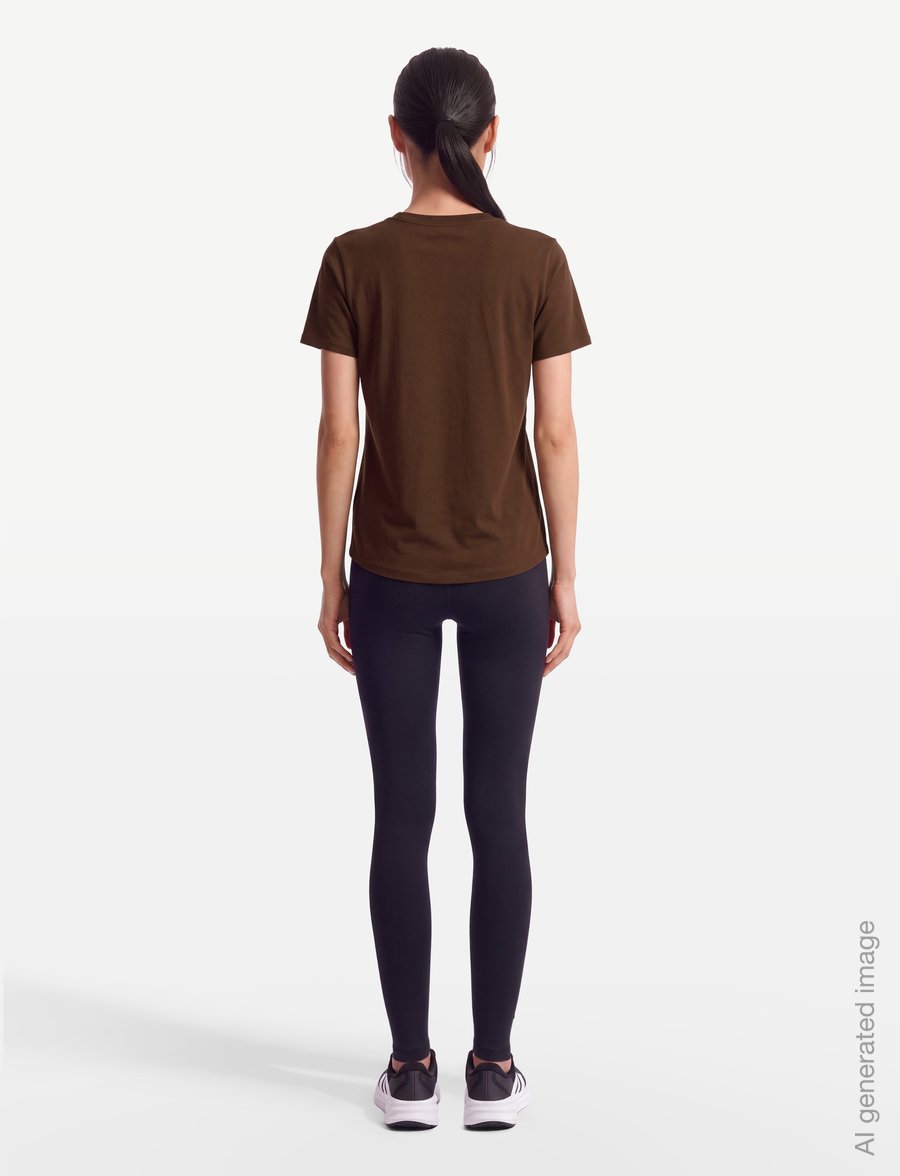 Nike - W NSW CLUB SS TEE - t-shirts - cacao wow - 4