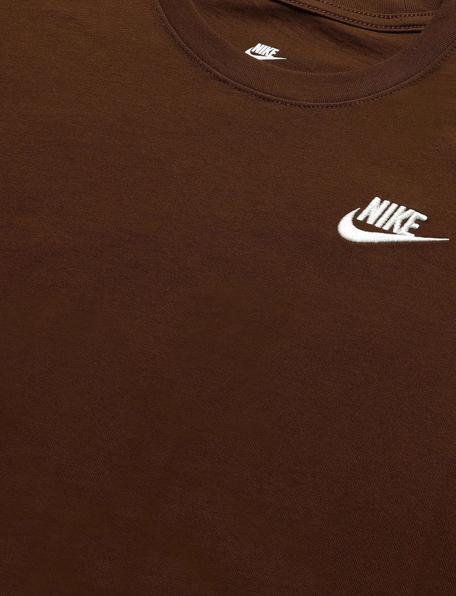 Nike - W NSW CLUB SS TEE - t-shirts - cacao wow - 2