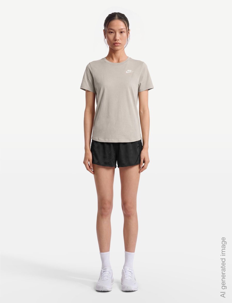 Nike - W NSW CLUB SS TEE - t-shirts - cream ii - 0